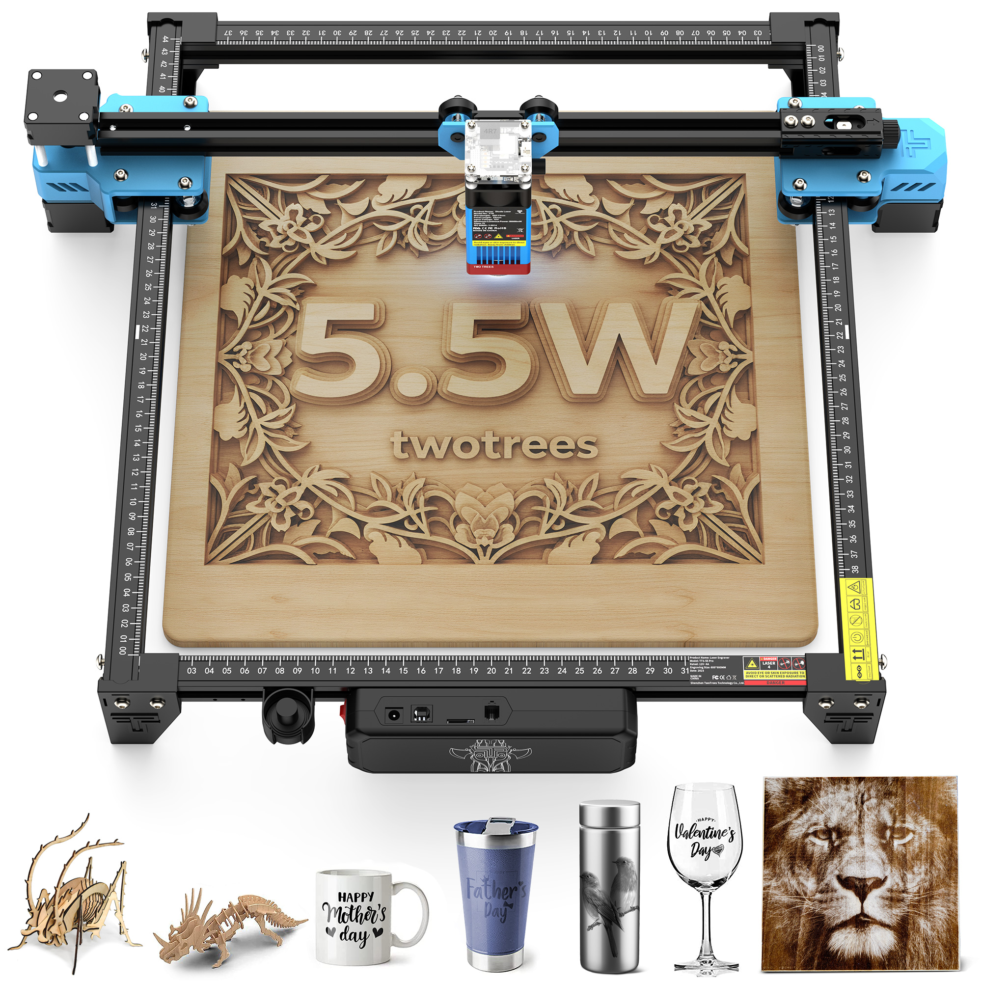 Industrial Laser Cutter - TwoTrees TTS-55 Pro Laser Engraver Offline
