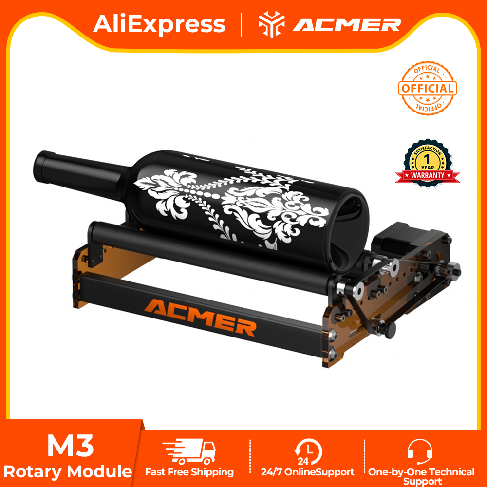 Industrial Laser Cutter - ACMER M3 Laser Rotary Roller 360°