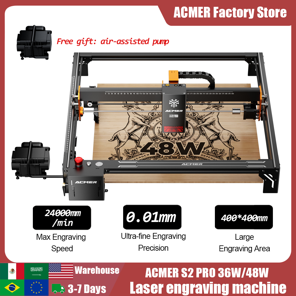 Industrial Laser Cutter - ACMER S2 PRO 36W/48W Laser Engraver