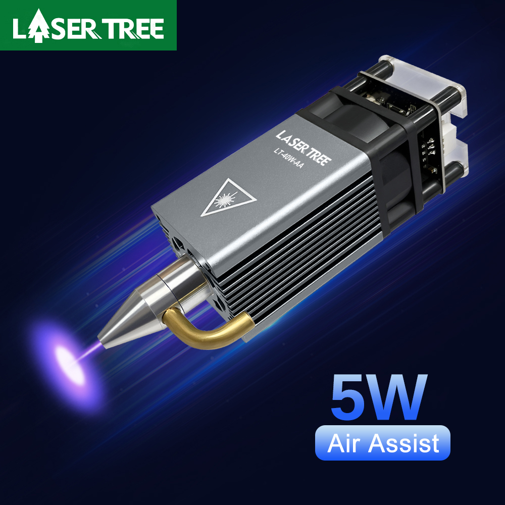 LASER TREE 5W Air Assist Metal - đánh giá và giá Industrial Laser Pointer 24V