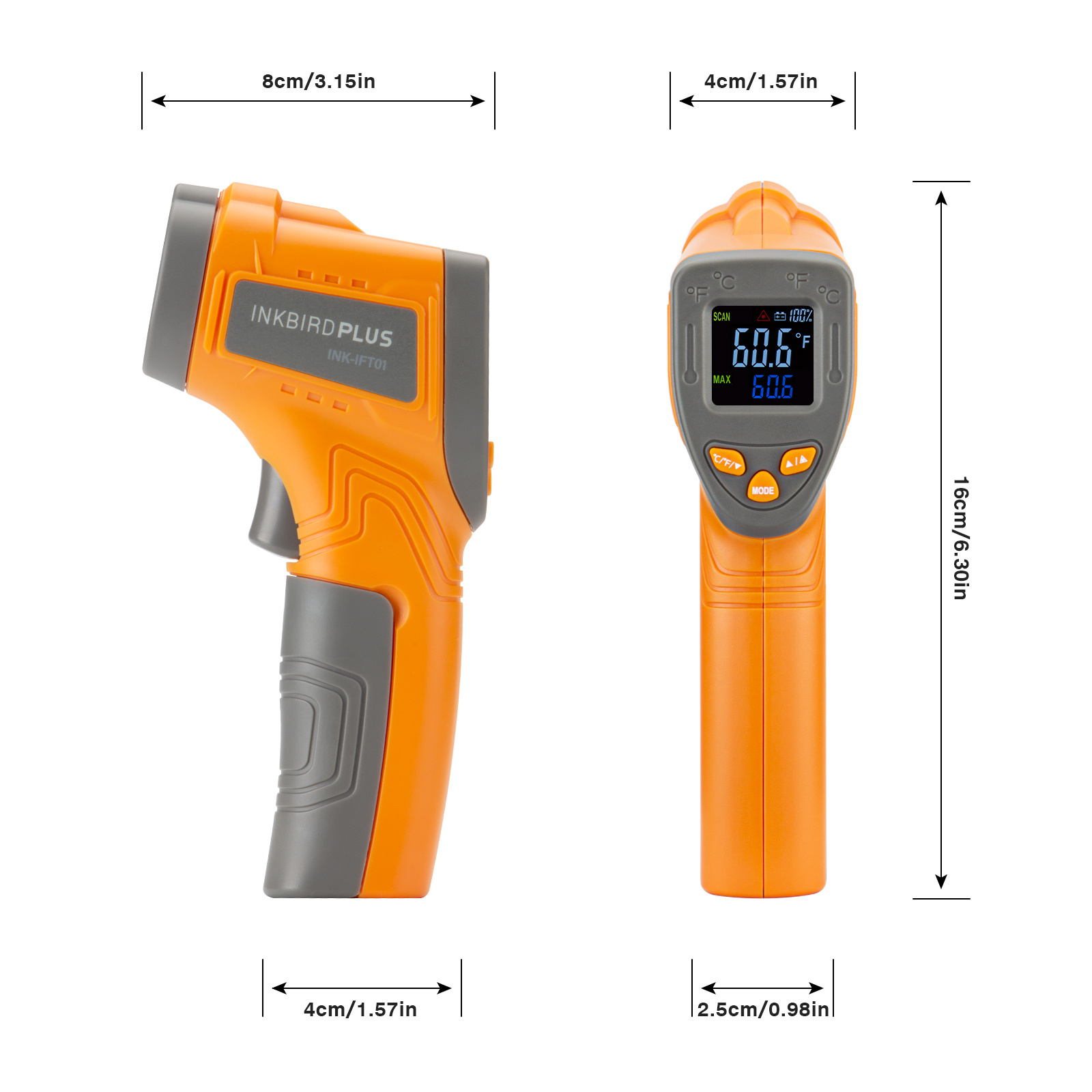 Inkbird Laser Infrared Thermom - đánh giá và giá Industrial Laser Temperature Sensor