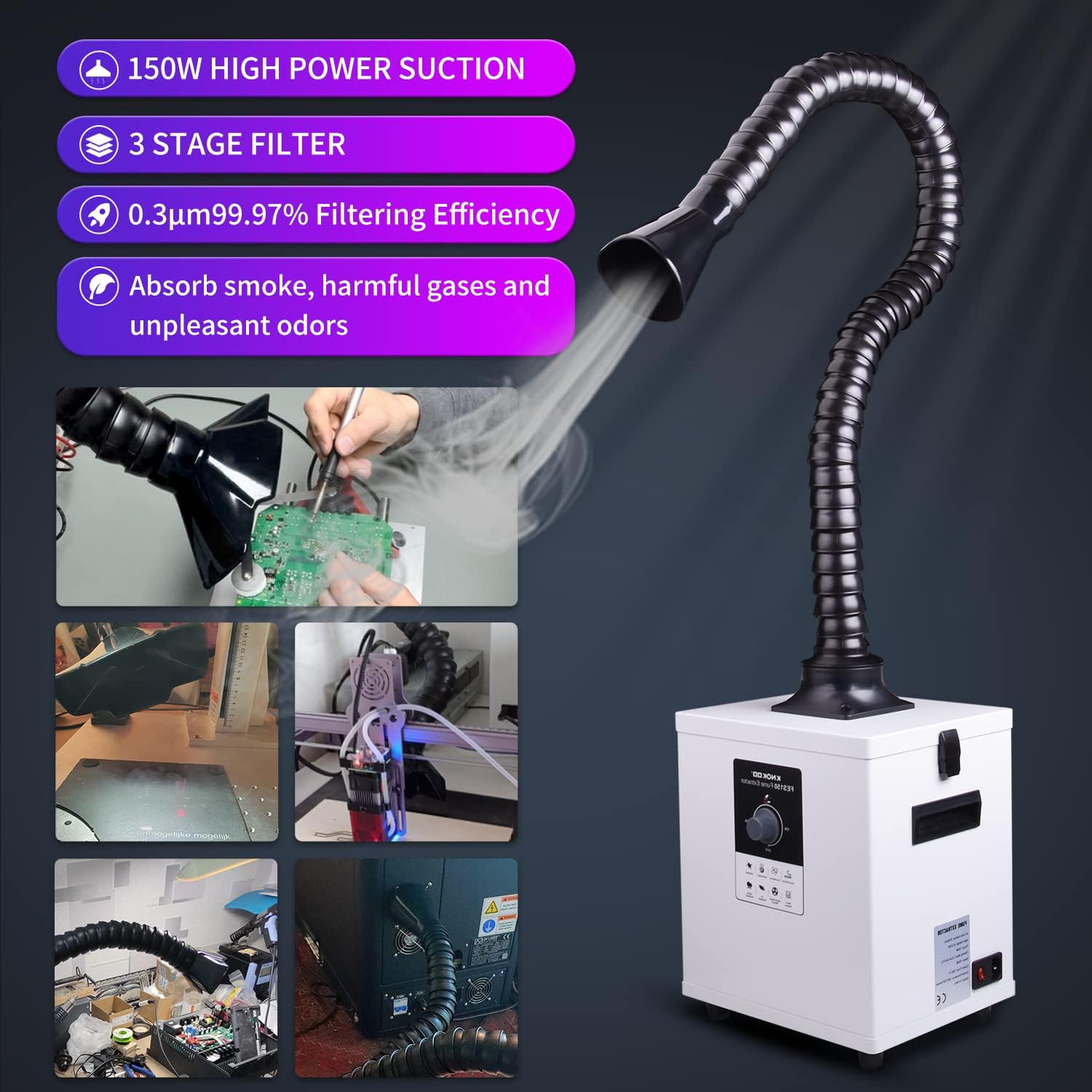 Fume Extractor Soldering Smoke - đánh giá và giá Fume Extractor Laser