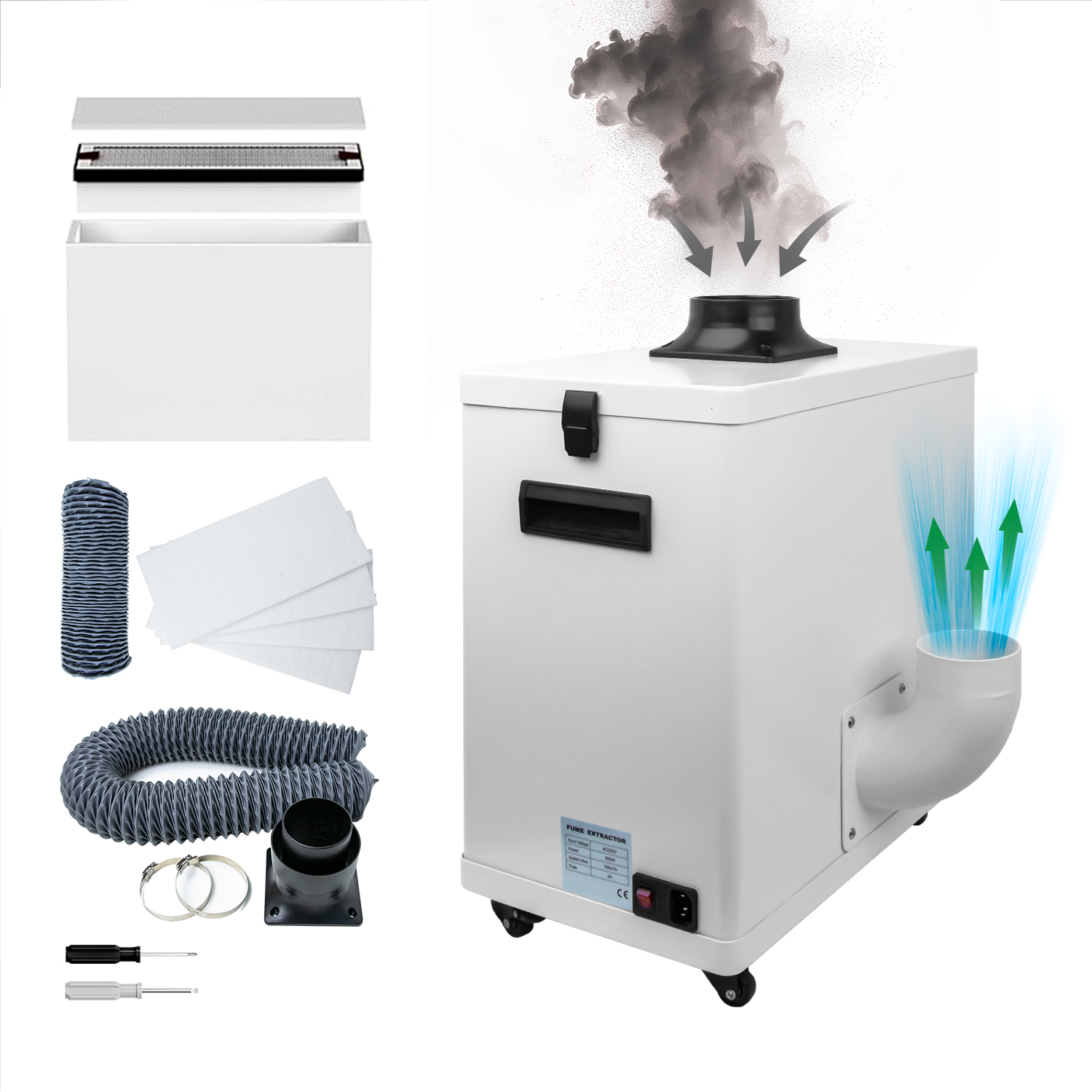 Laser Smoke Purifier FES200L M - đánh giá và giá Fume Extractor Laser