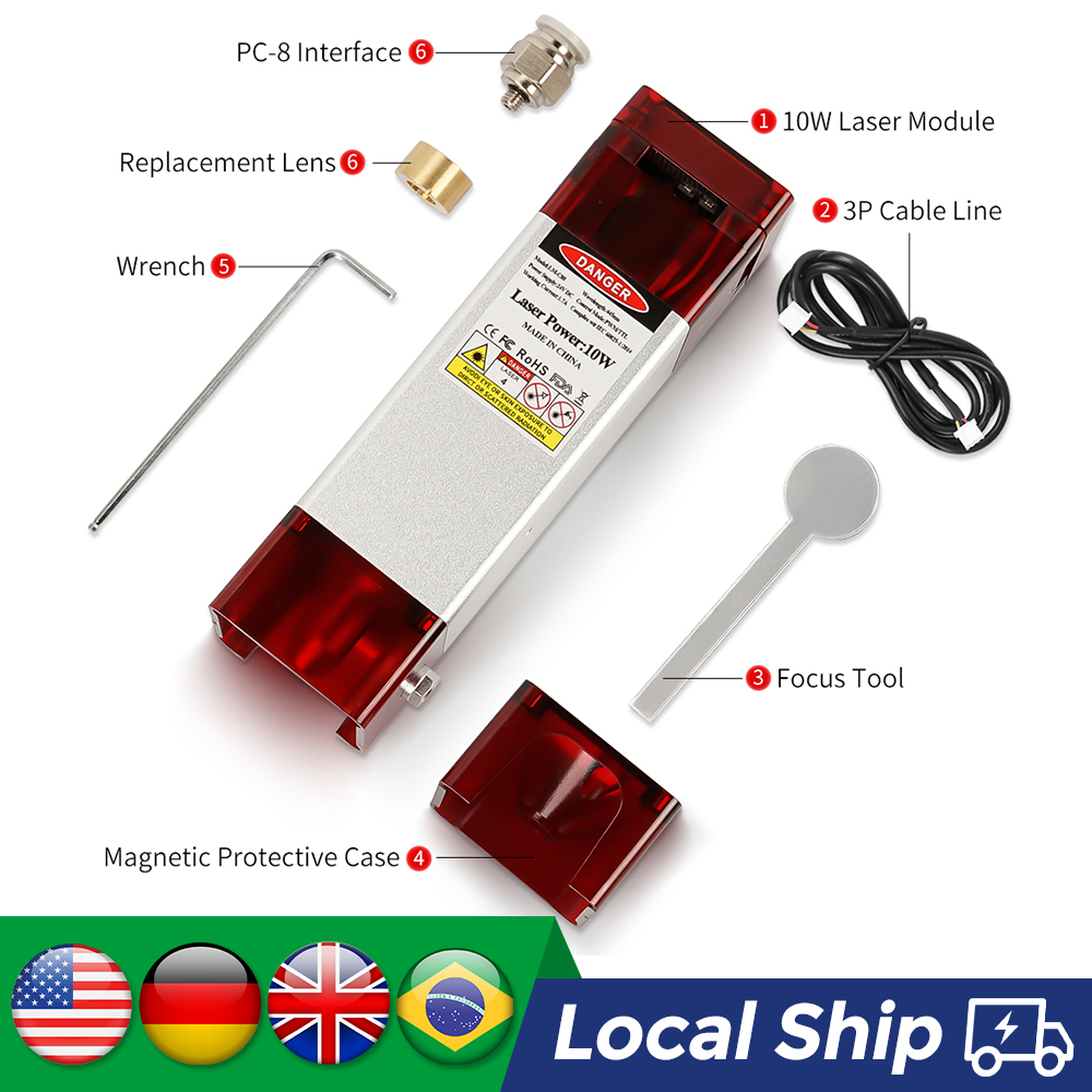 10W Laser Module with Air Assi - đánh giá và giá Industrial Laser Pointer 24V