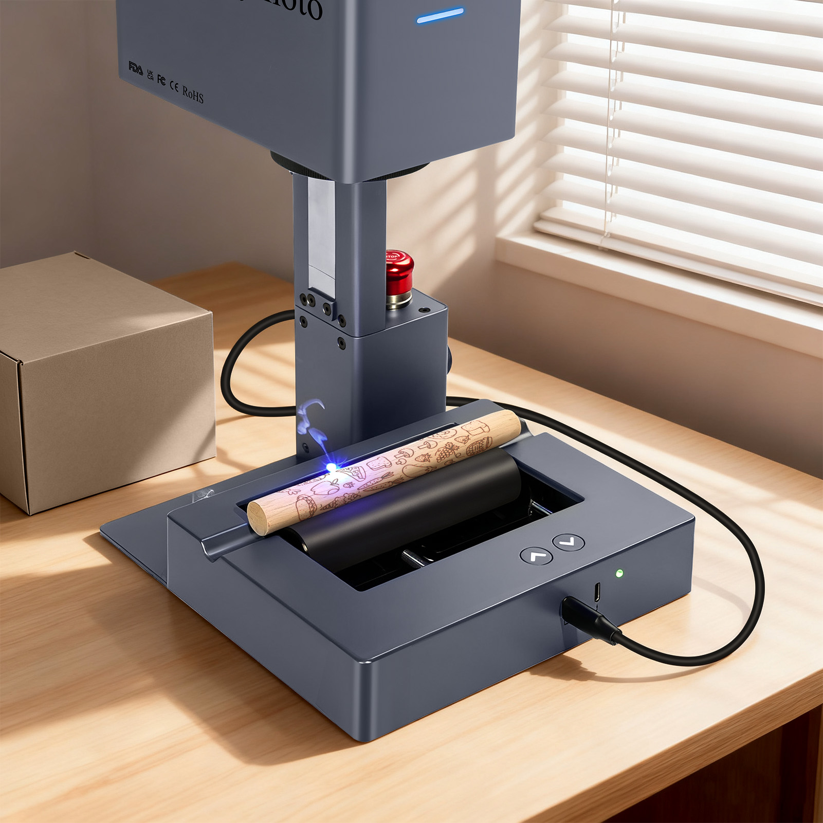 Raymoto Rotary Roller for Lase - đánh giá và giá Industrial Laser Cutting Machine