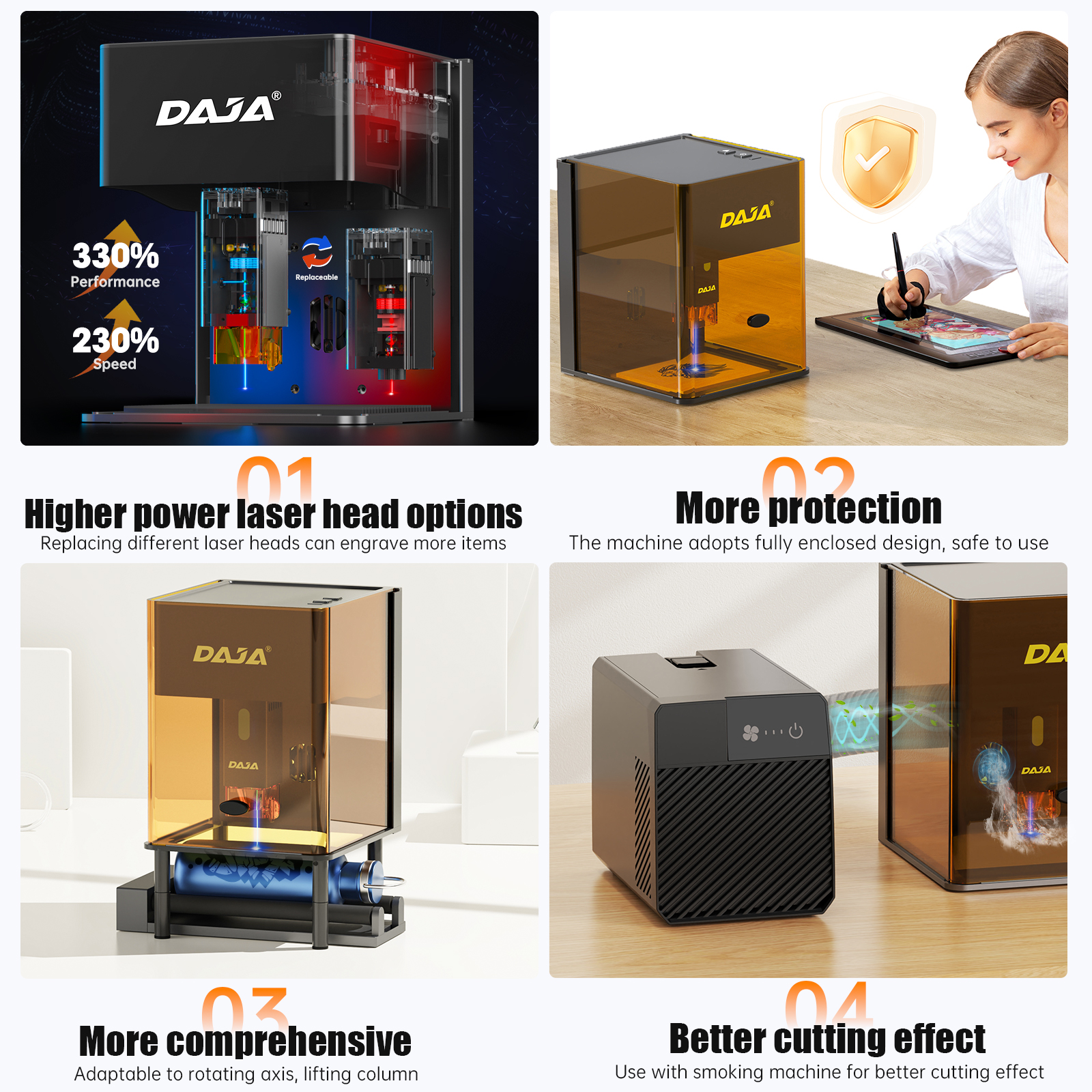 DAJA DJ6 Pro Mini Laser Engrav - đánh giá và giá Industrial Laser Cutter