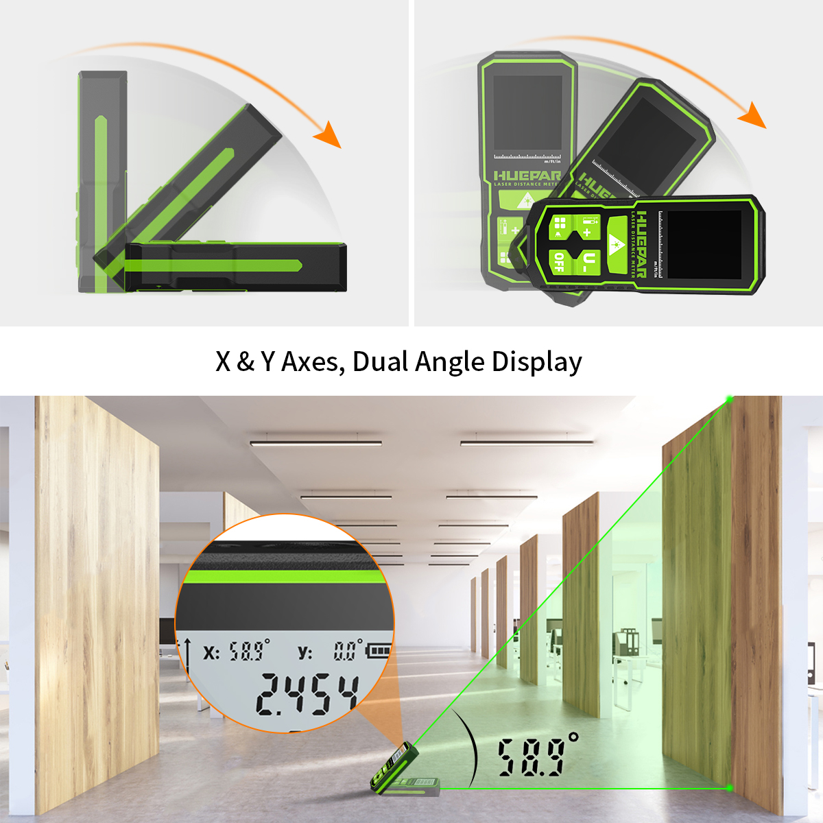 Huepar Laser Rangefinder Digit - đánh giá và giá Industrial Laser Rangefinder
