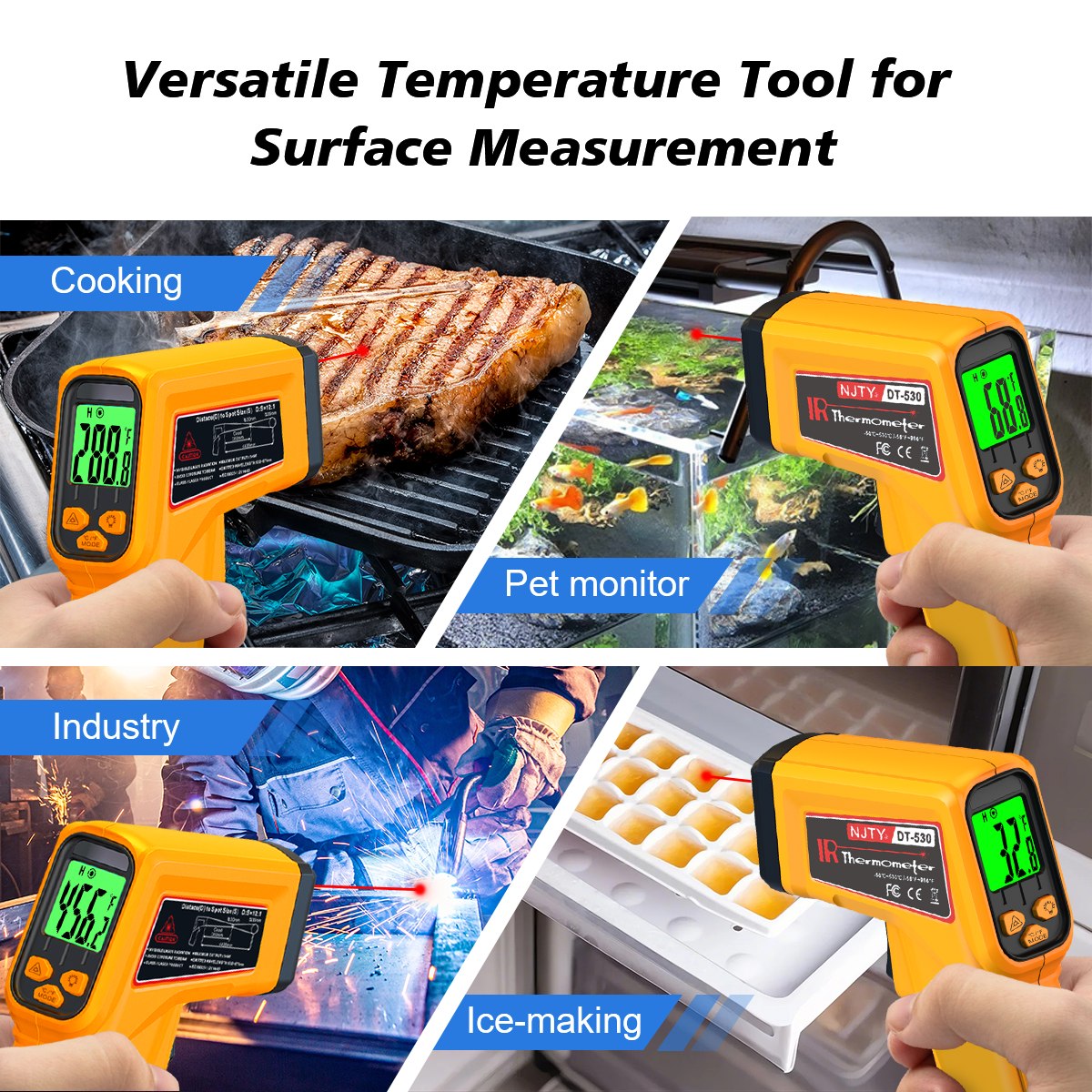 NJTY Infrared Thermometer Lase - đánh giá và giá Industrial Laser Temperature Sensor