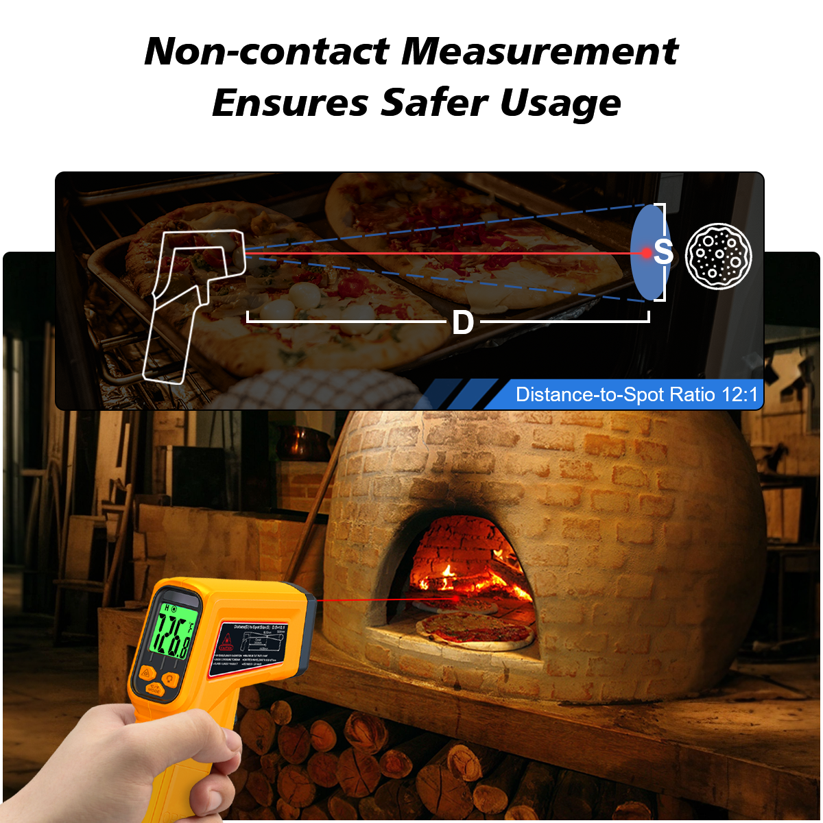 NJTY Infrared Thermometer Lase - đánh giá và giá Industrial Laser Temperature Sensor