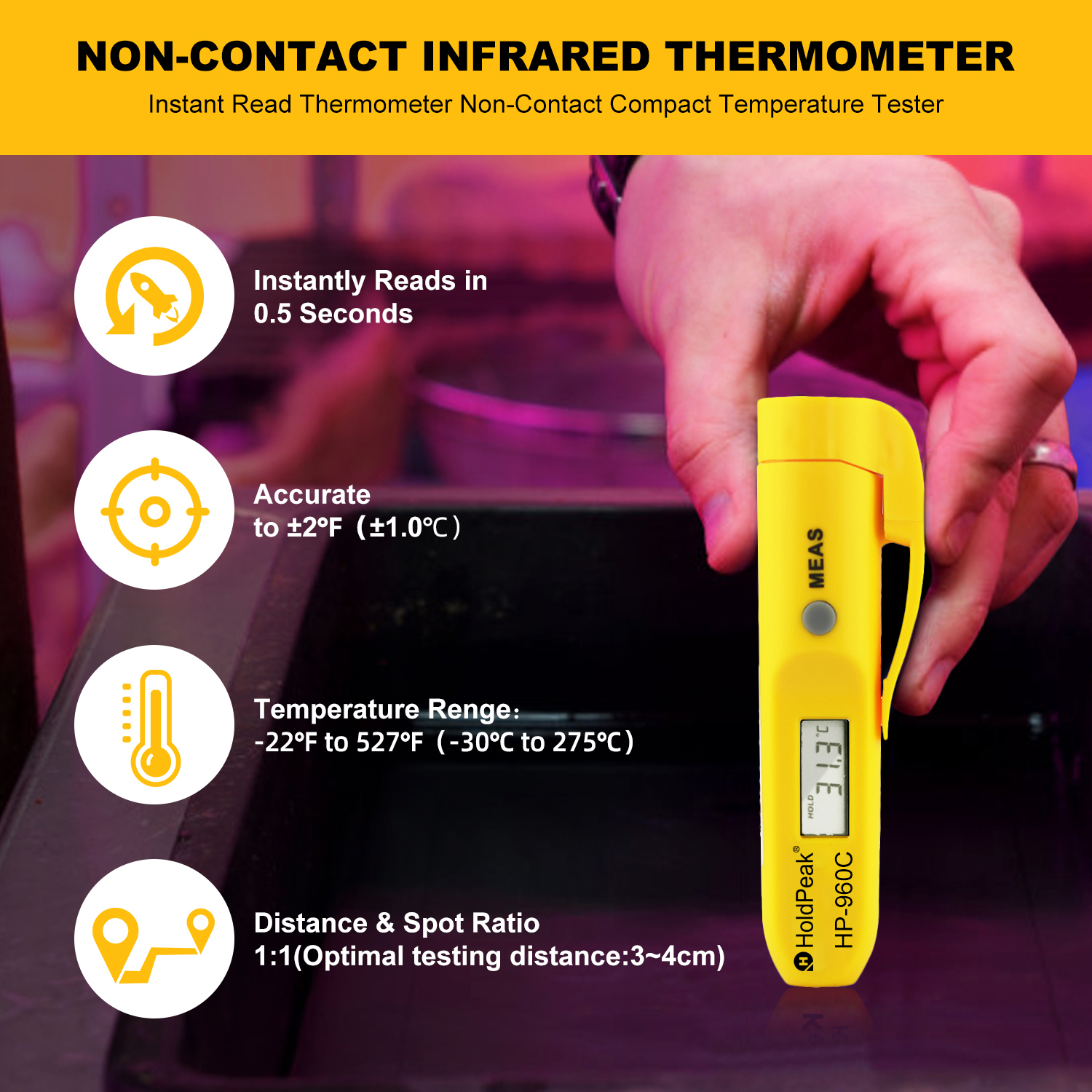 HoldPeak-Portable Digital Non- - đánh giá và giá Industrial Laser Pen