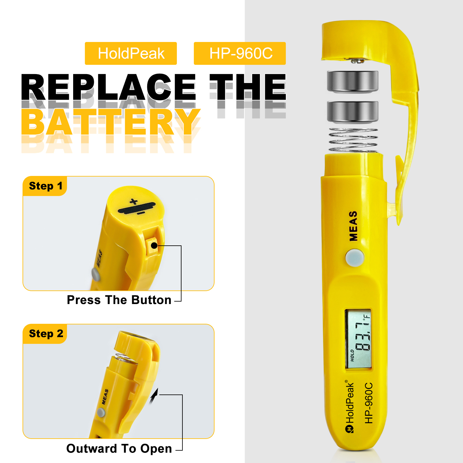 HoldPeak-Portable Digital Non- - đánh giá và giá Industrial Laser Pen