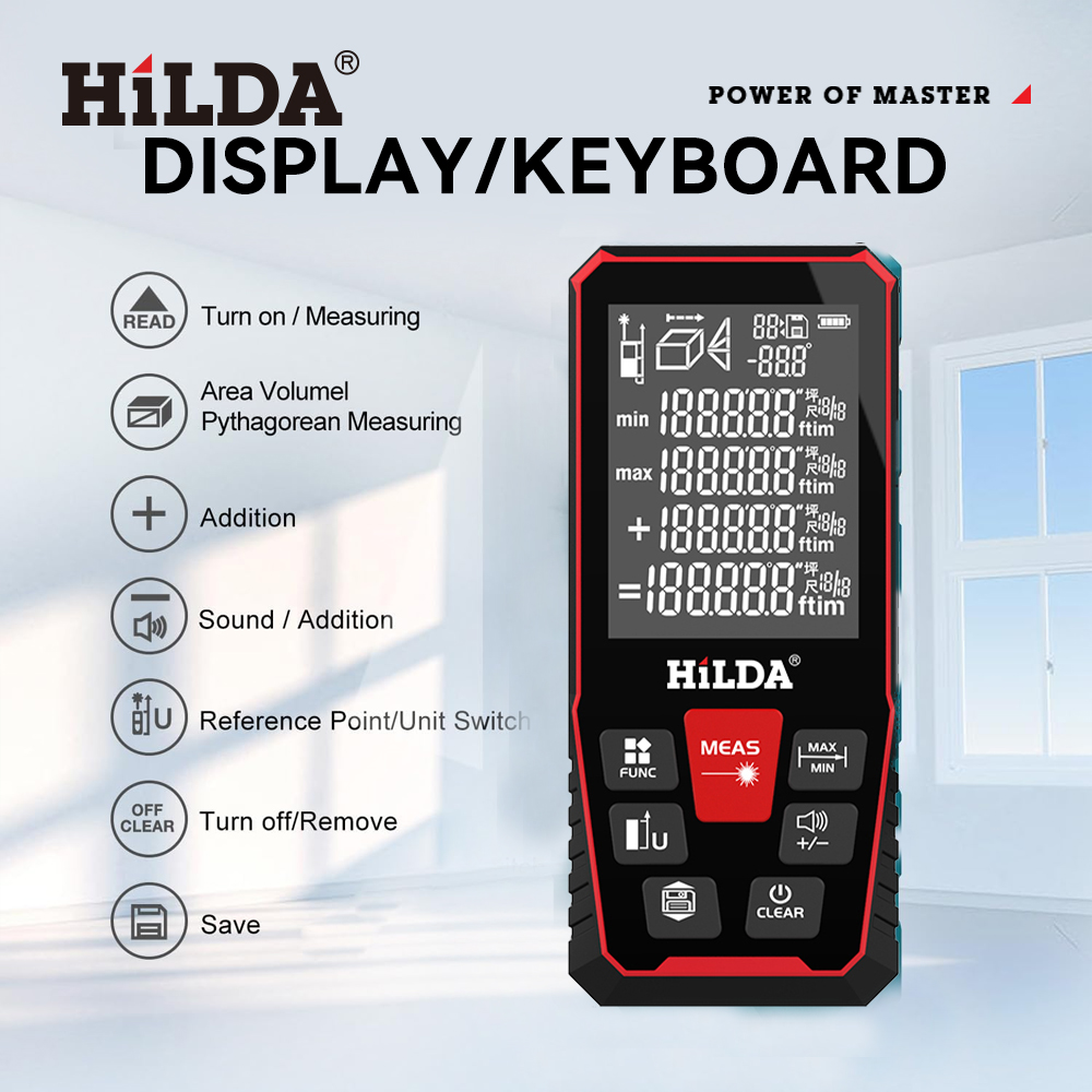 HILDA Laser Distance 50M/100M/ - đánh giá và giá Industrial Laser Rangefinder