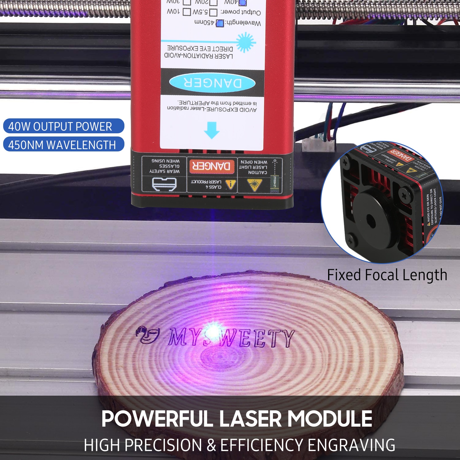 80/40/30/20/10/5.5W 450nm Lase - đánh giá và giá Industrial Laser Pointer 24V