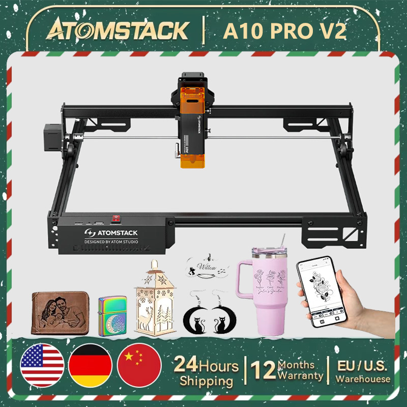 ATOMSTACK A10 PRO V2 Laser Eng - đánh giá và giá Industrial Laser Etching Machine