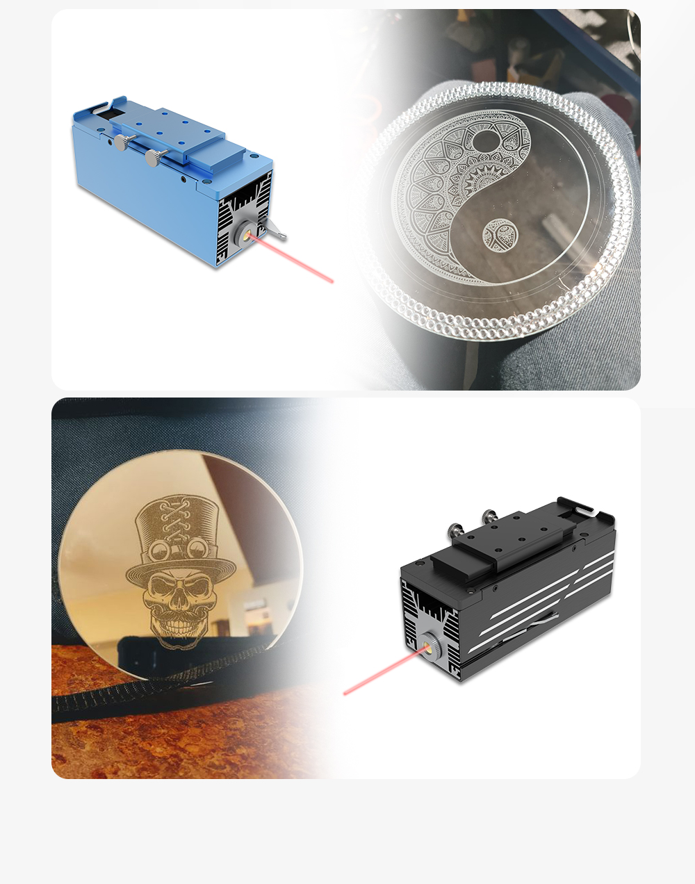 TWOTREES TTS-55 Laser Engravin - đánh giá và giá Air Assist Pump Laser
