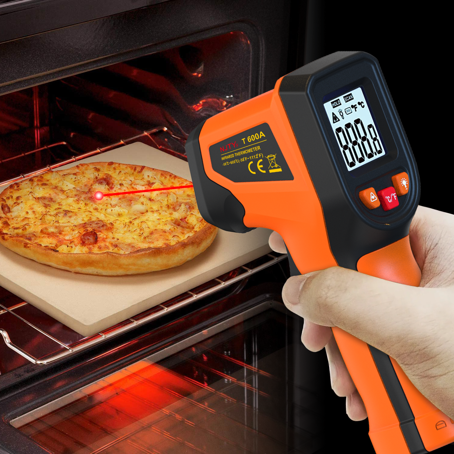 NJTY T600T600A Laser Temperatu - đánh giá và giá Industrial Laser Temperature Sensor