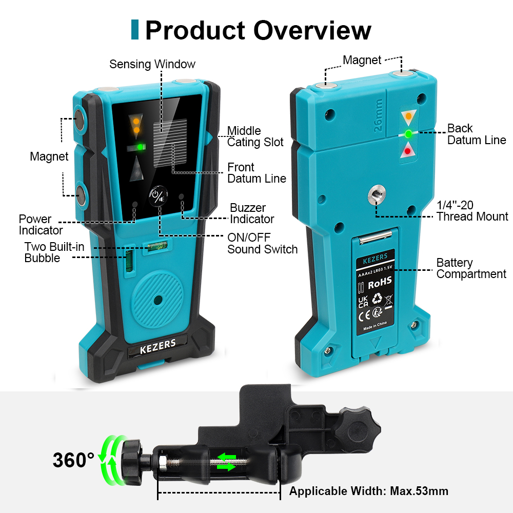 KEZERS Red Green Laser Level R - đánh giá và giá Industrial Laser Sensor