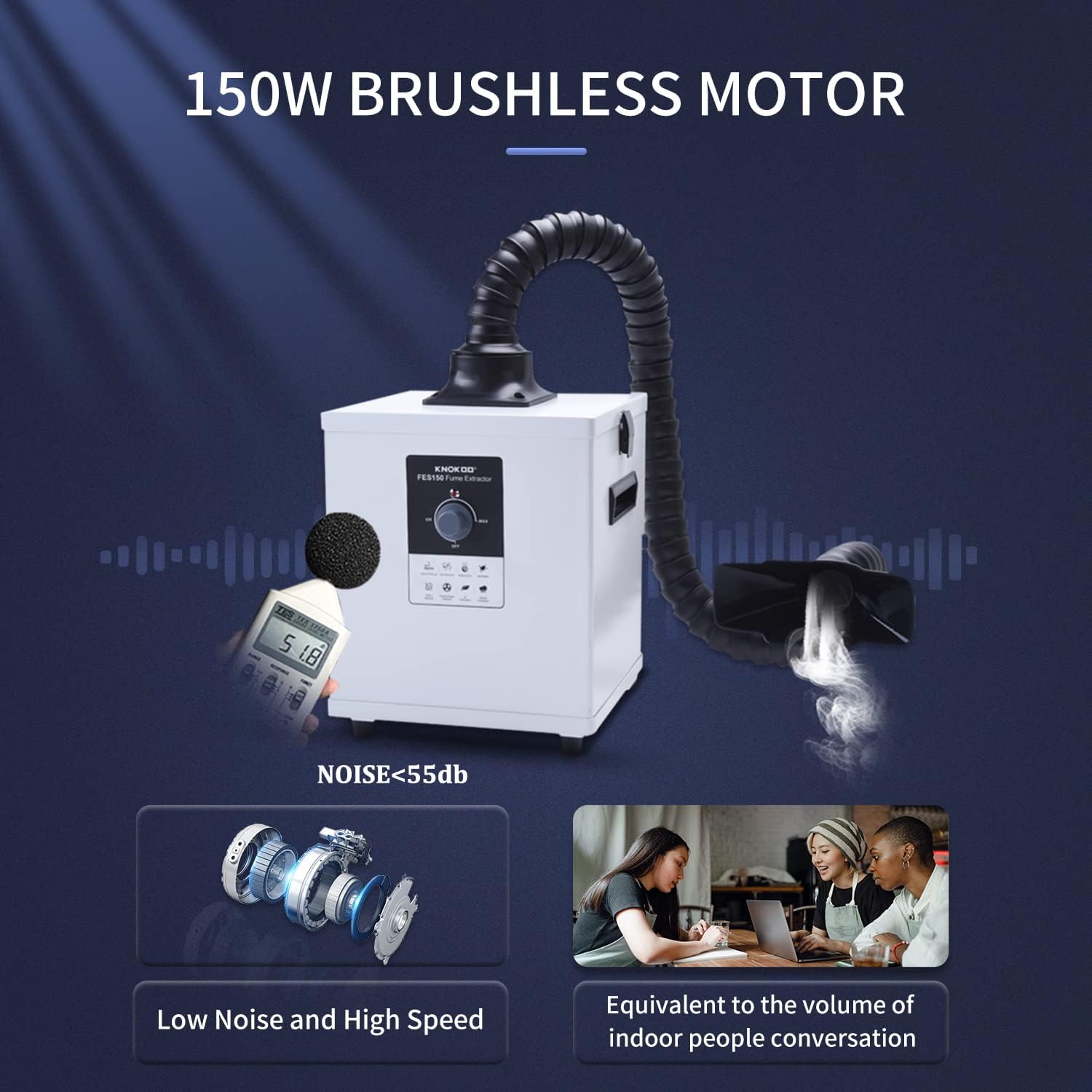 KNOKOO FES150 Industrial Laser - đánh giá và giá Fume Extractor Laser