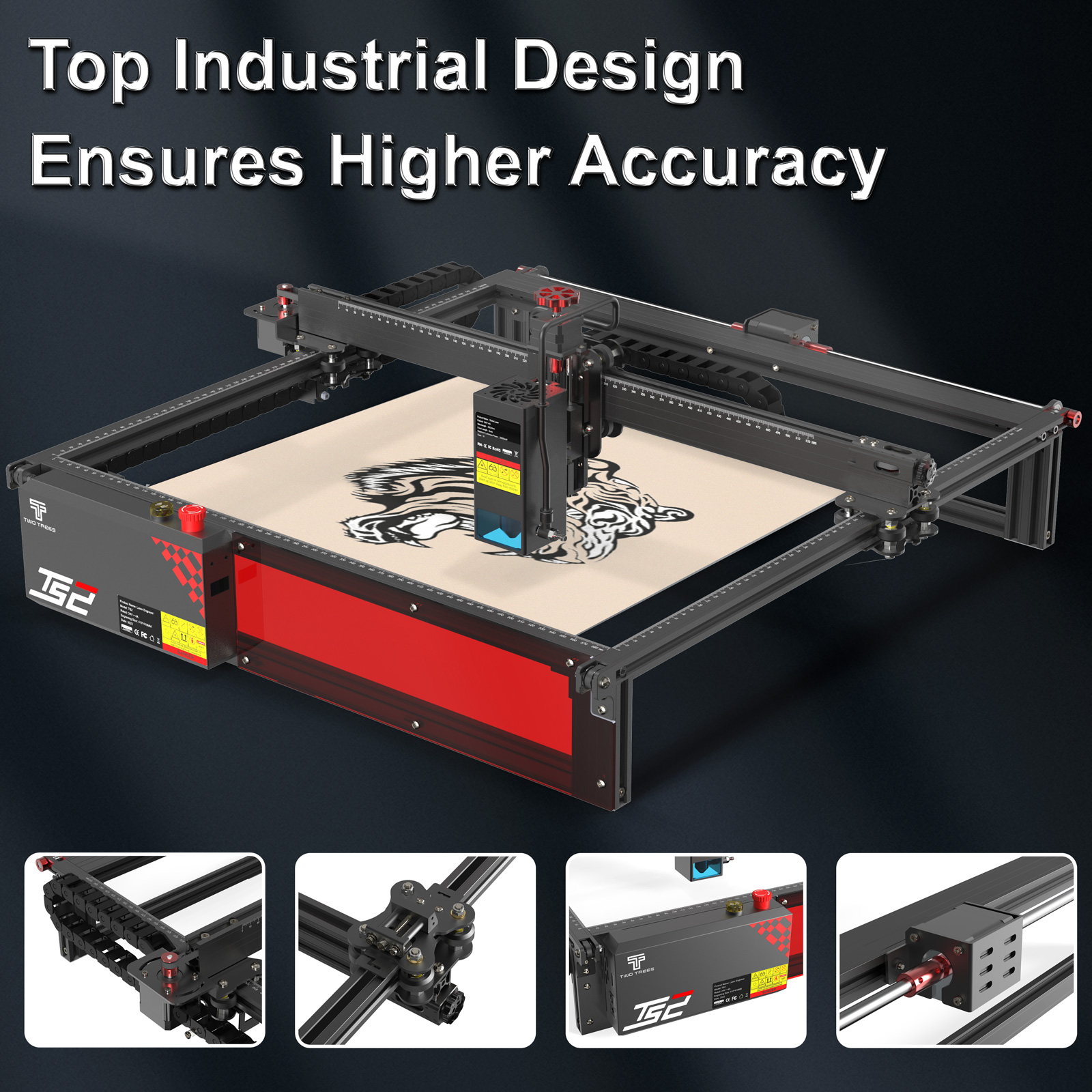 Twotrees TS2 20W Laser Engrave - đánh giá và giá Industrial Laser Etching Machine
