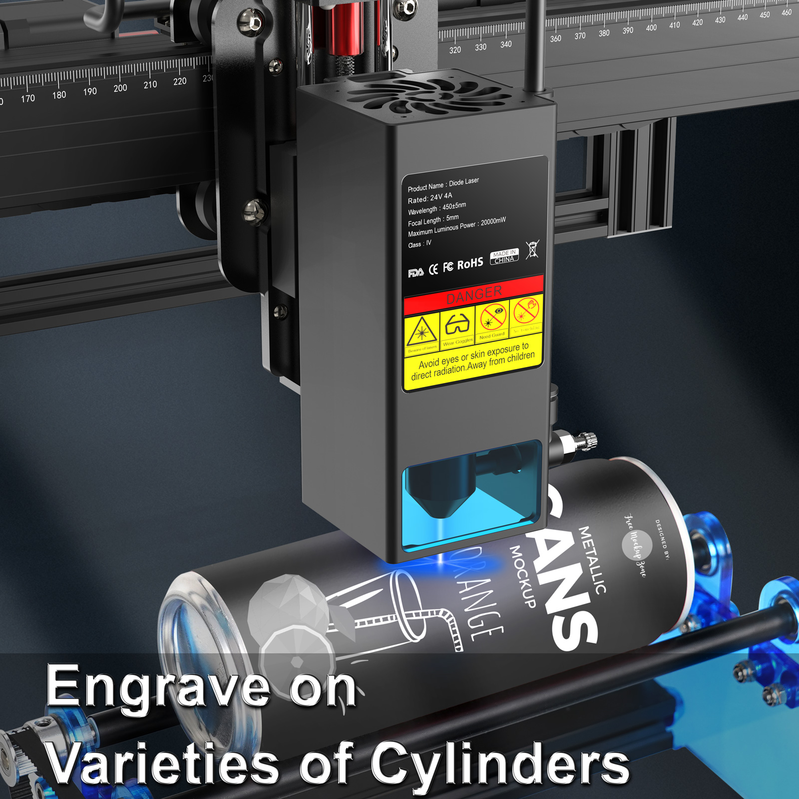 Twotrees TS2 20W Laser Engrave - đánh giá và giá Industrial Laser Etching Machine