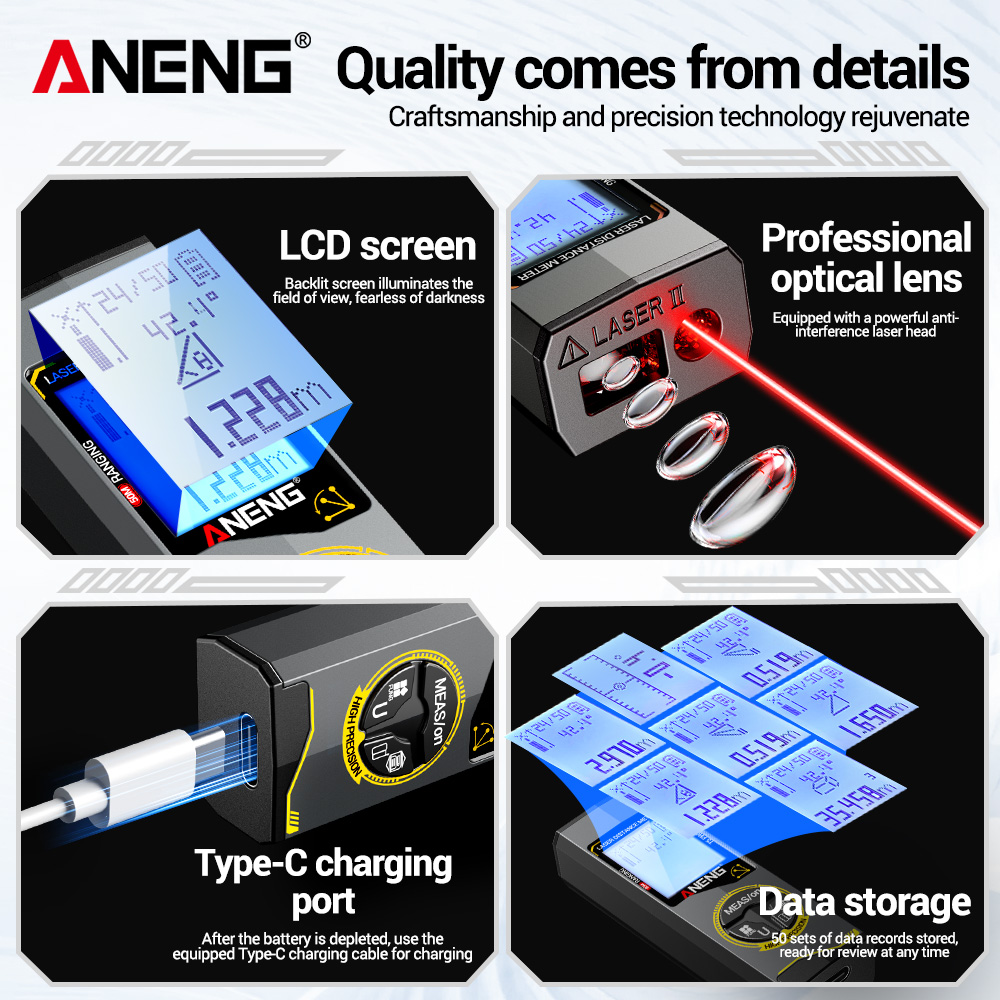 Red Laser Rangefinder High Pre - đánh giá và giá Industrial Laser Measurement