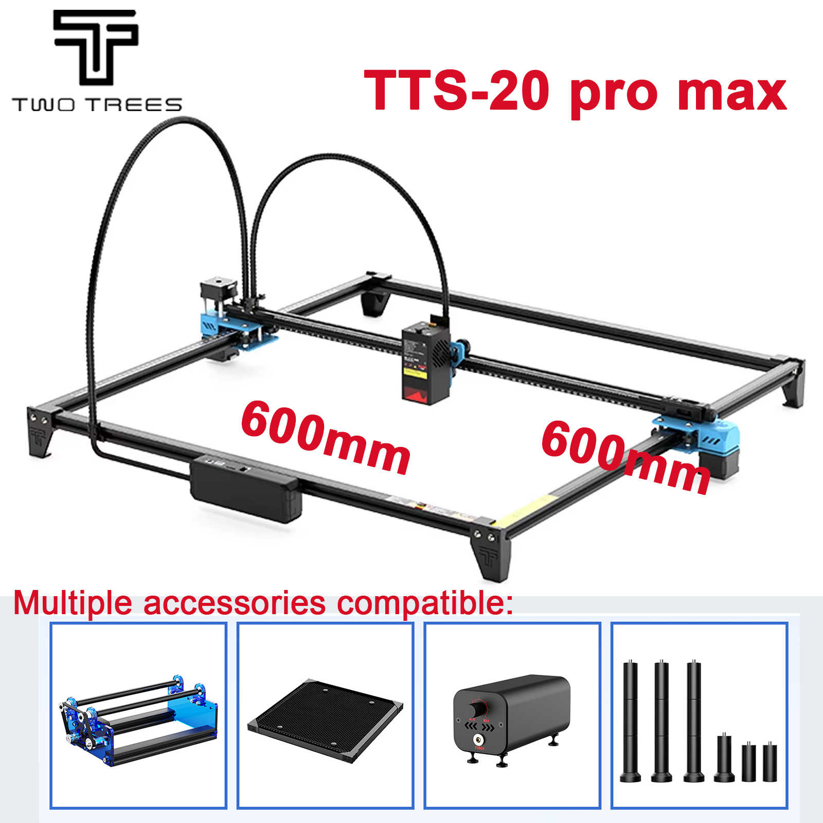 Twotrees TTS-20 Max Metal 20W  - đánh giá và giá Industrial Laser Etching Machine