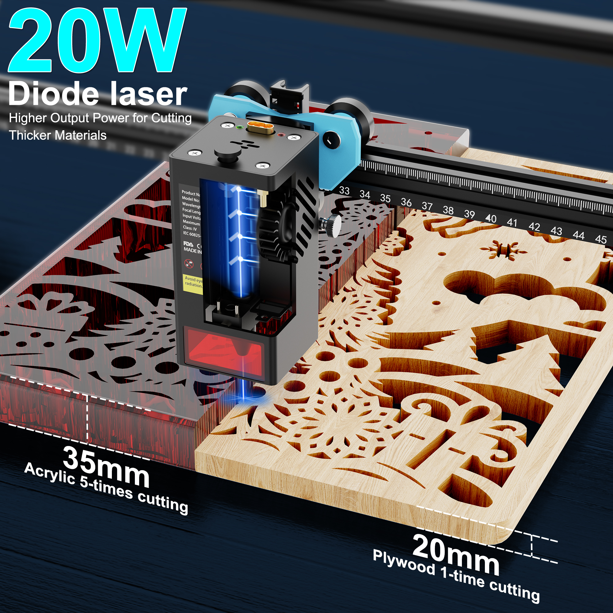 Twotrees TTS-20 Max Metal 20W  - đánh giá và giá Industrial Laser Etching Machine