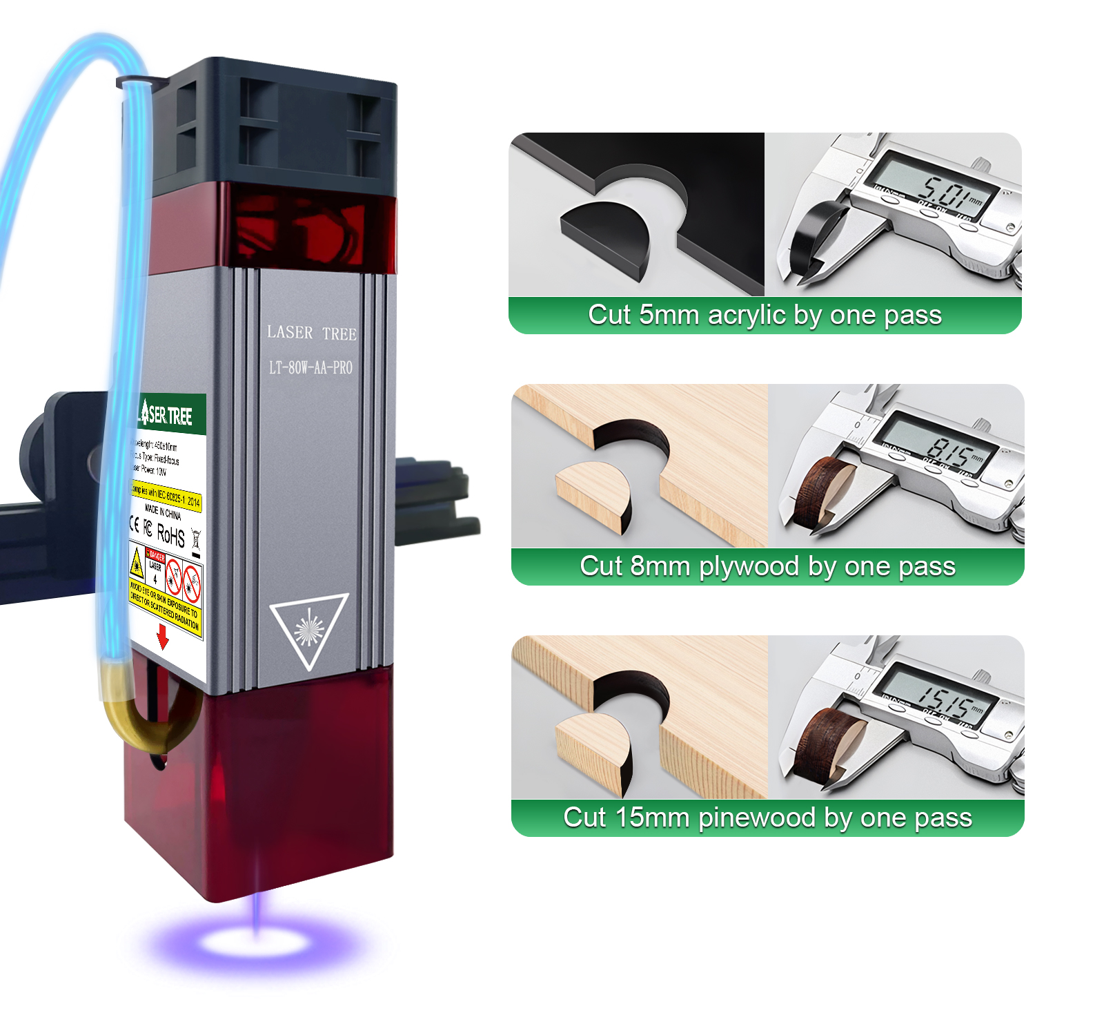 LASER TREE 10W Laser Module wi - đánh giá và giá Industrial Laser Pointer 24V