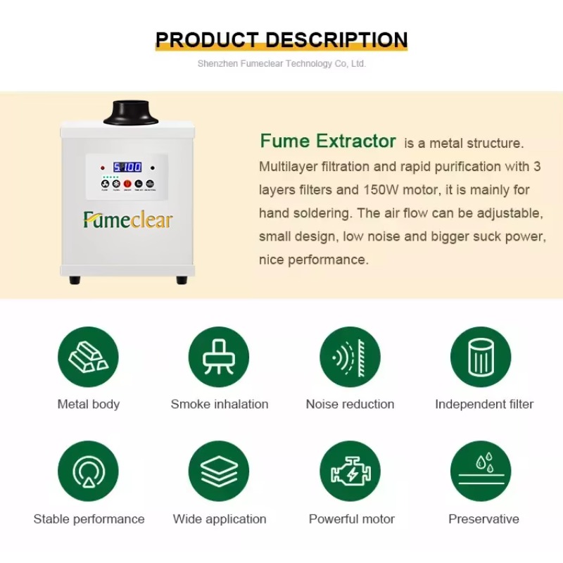 Fumeclear FC-150 Laser Welding - đánh giá và giá Fume Extractor Laser