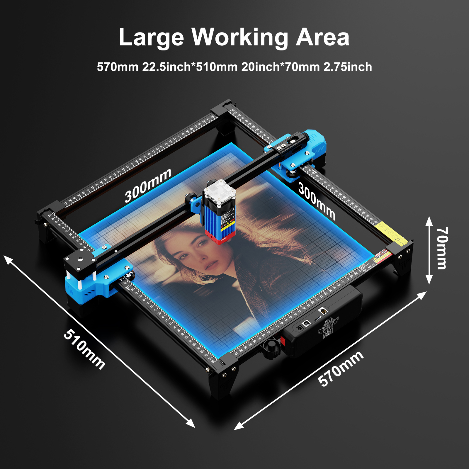 TwoTrees TTS-55 Pro Laser Engr - đánh giá và giá Industrial Laser Cutter