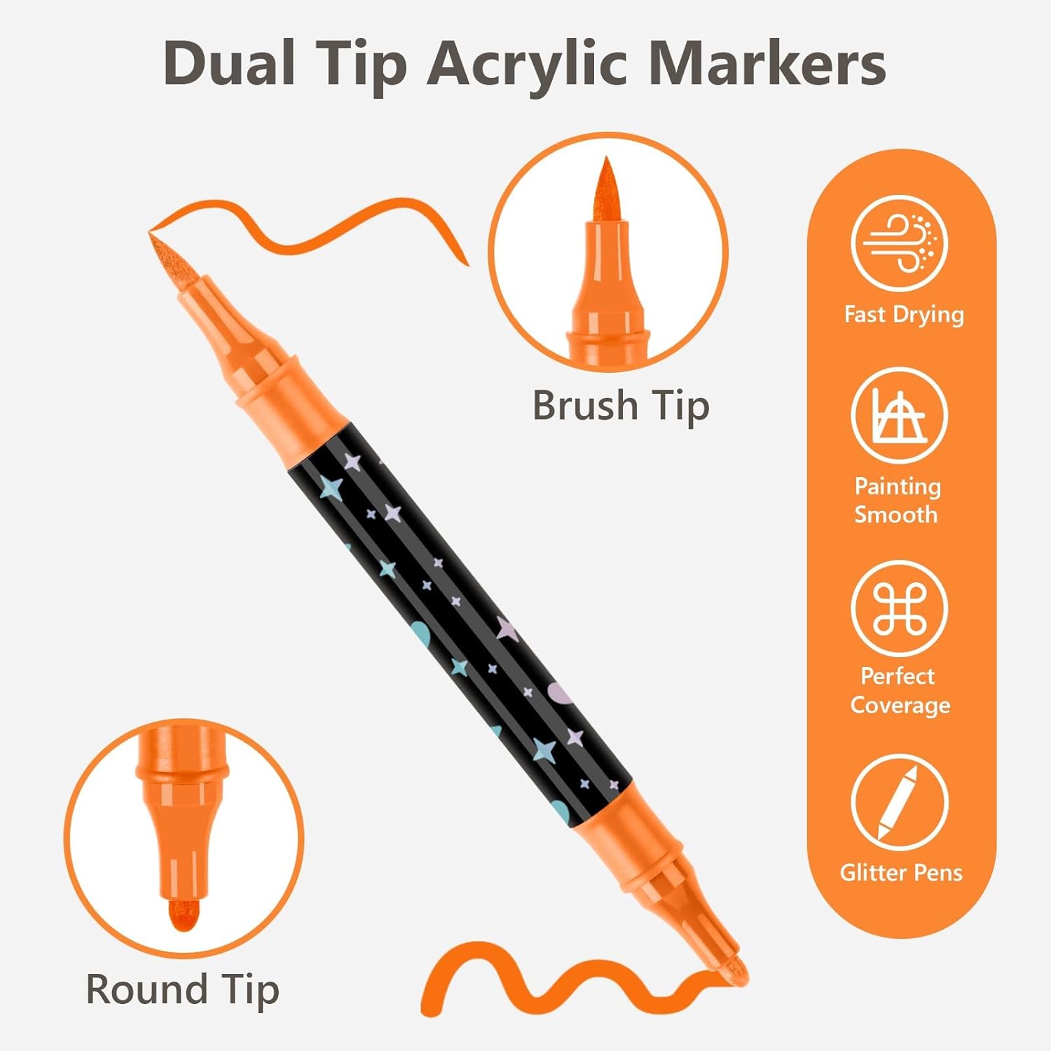 24 Colors Dual Tip Acrylic Pai - đánh giá và giá Industrial Laser Pen
