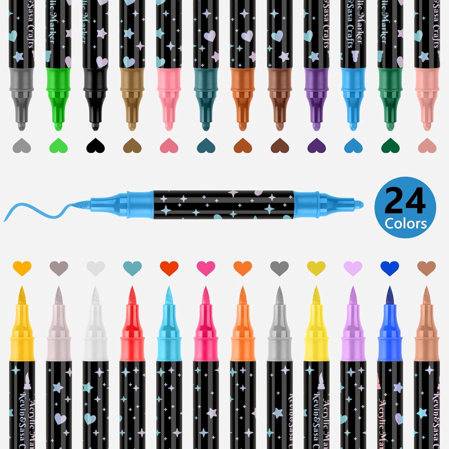 24 Colors Dual Tip Acrylic Pai - đánh giá và giá Industrial Laser Pen