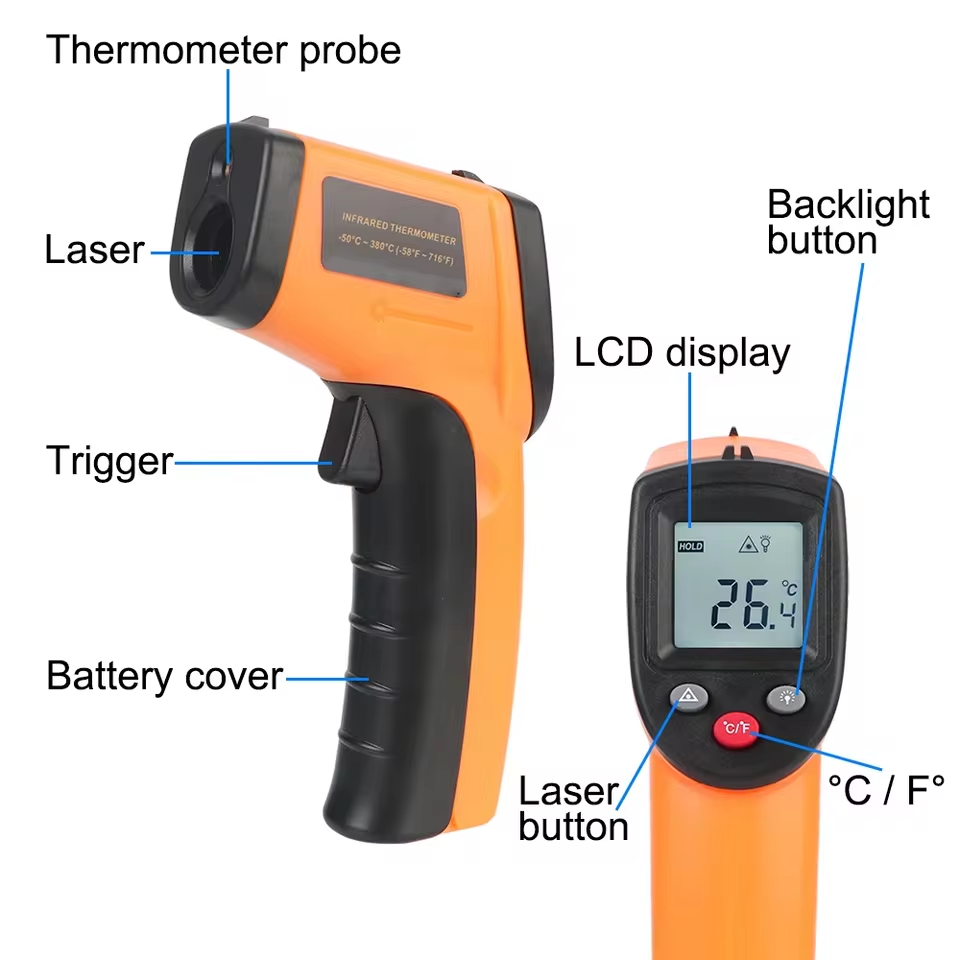 New T600 T600A Digital Infrare - đánh giá và giá Industrial Laser Temperature Sensor