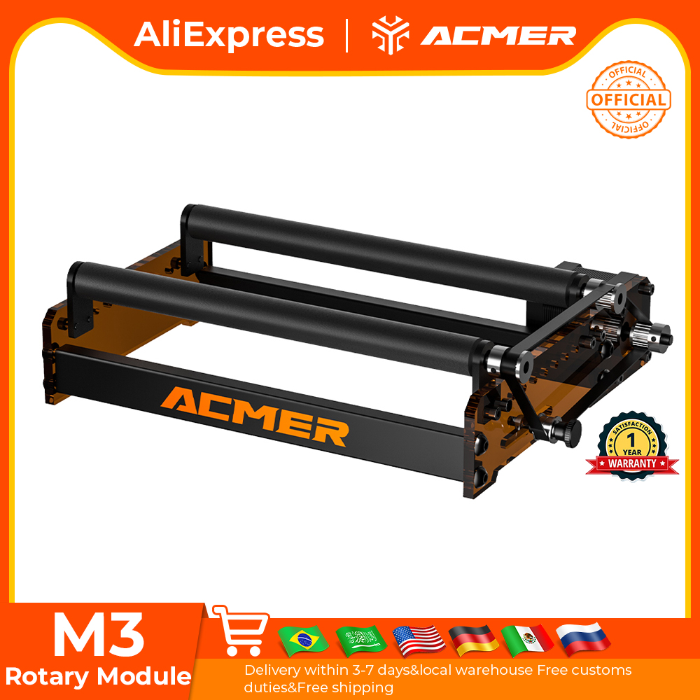 ACMER M3 Laser Rotary Roller 3 - đánh giá và giá Industrial Laser Cutter