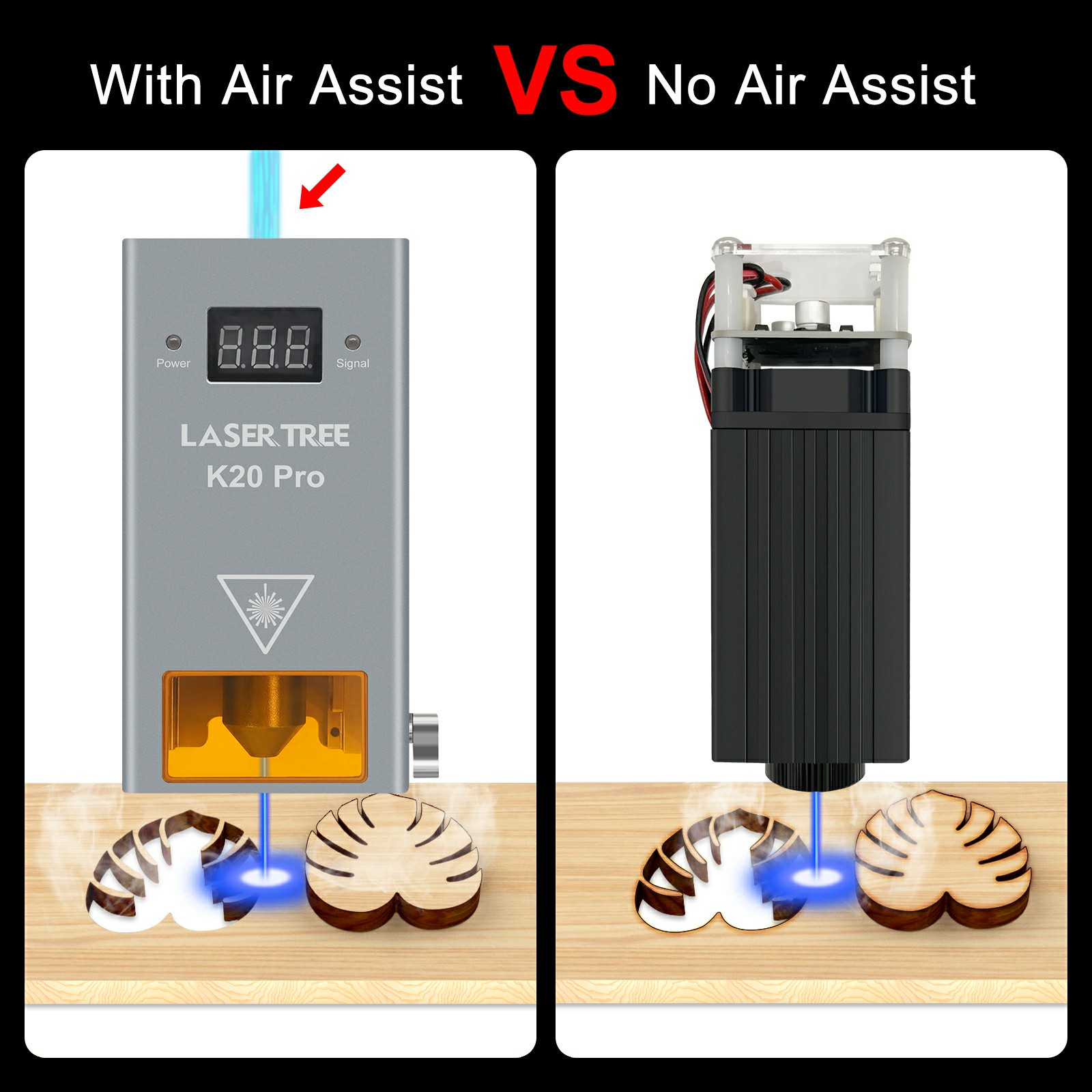 LASER TREE High Power 20W Opti - đánh giá và giá Air Assist Pump Laser