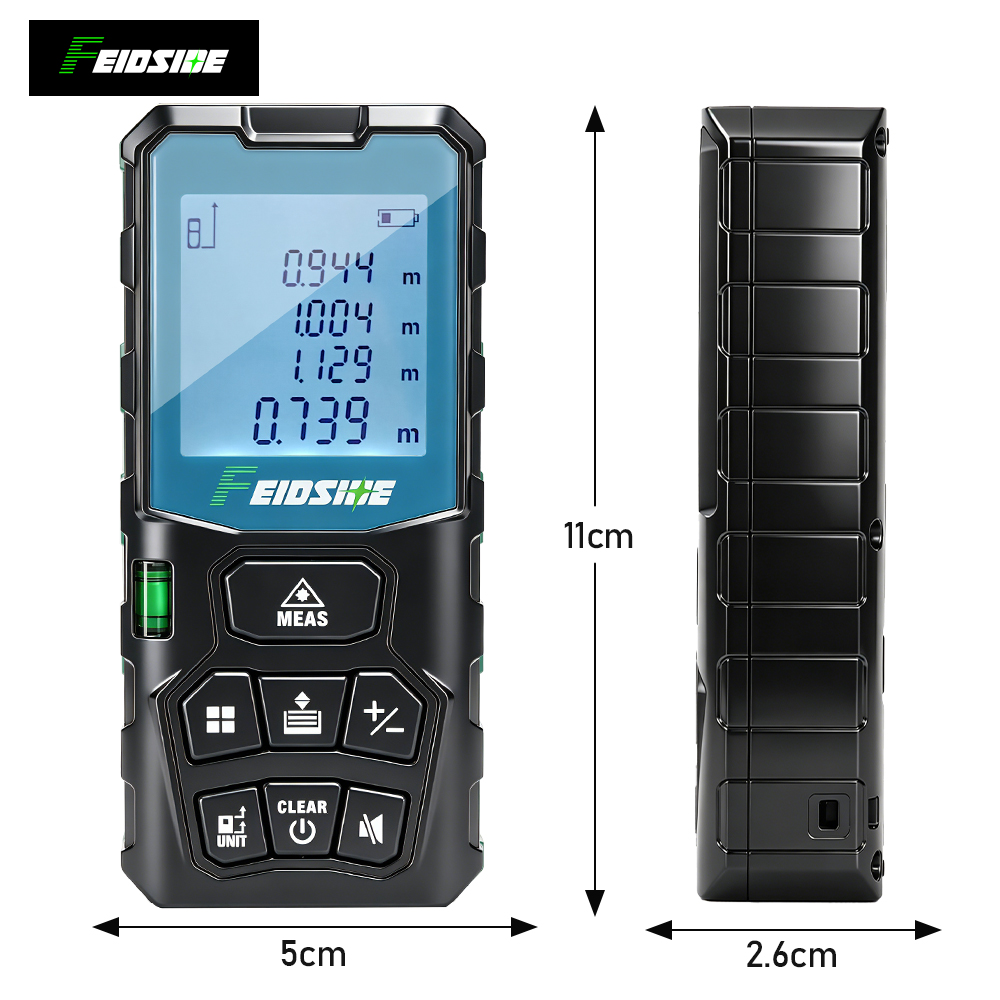 FEIDSIDE 50M/120M Handheld Las - đánh giá và giá Industrial Laser Rangefinder