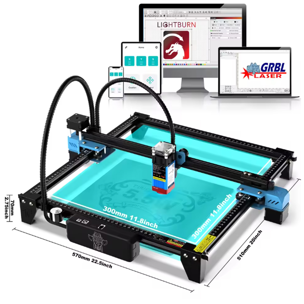TwoTrees TTS-55 Pro/TTS-10 Pro - đánh giá và giá Industrial Laser Cutting Machine