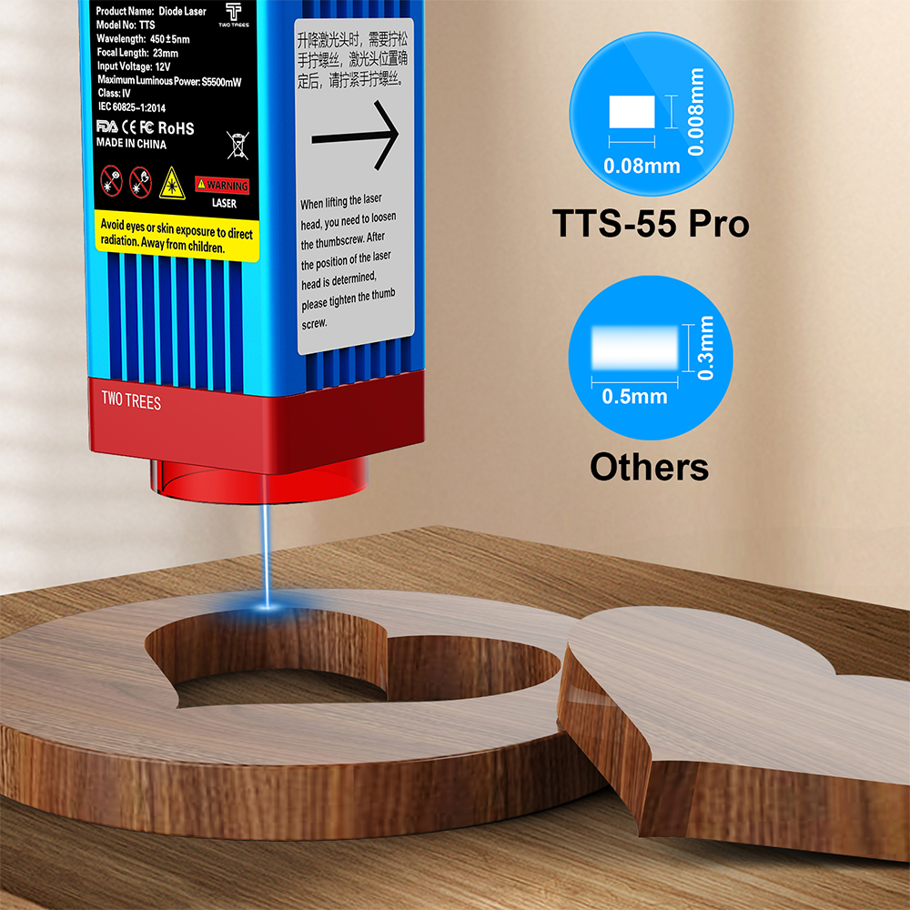 TwoTrees TTS-55 Pro/TTS-10 Pro - đánh giá và giá Industrial Laser Cutting Machine