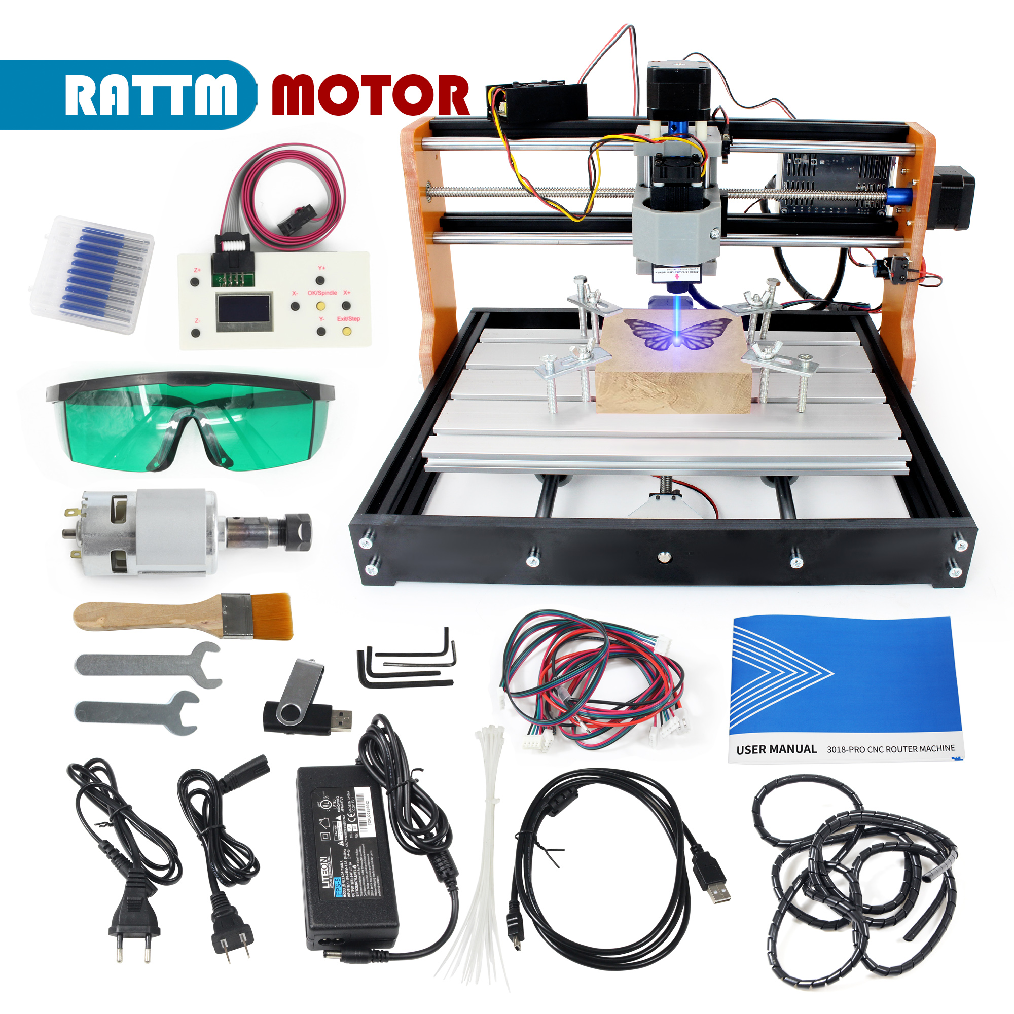 【EU&USA Stock】CNC 3018 PRO Las - đánh giá và giá Industrial Laser Sensor
