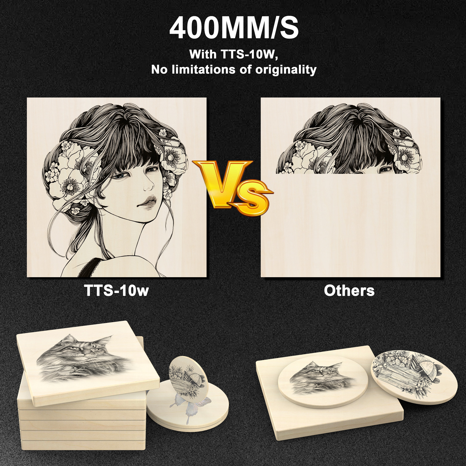 TWOTREES TTS-10 Pro Laser Engr - đánh giá và giá Industrial Laser Etching Machine