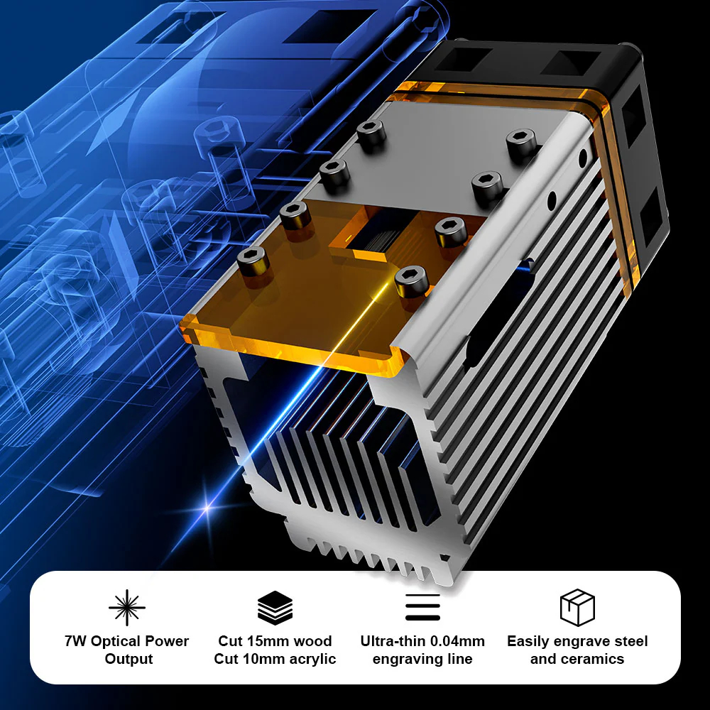 NEJE 5 A40630 20W Portable Sma - đánh giá và giá Industrial Laser Etching Machine