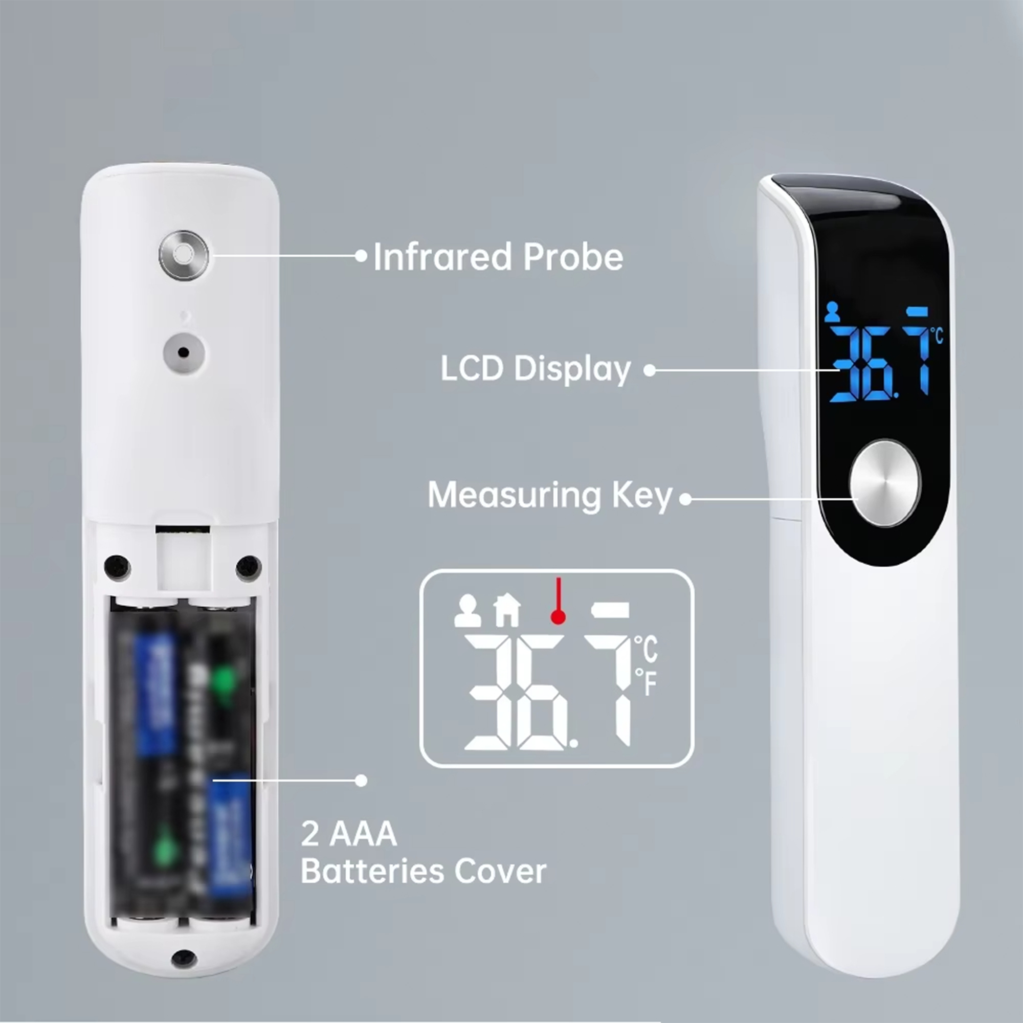 Infrared Fever Thermometer Med - đánh giá và giá Industrial Laser Temperature Sensor