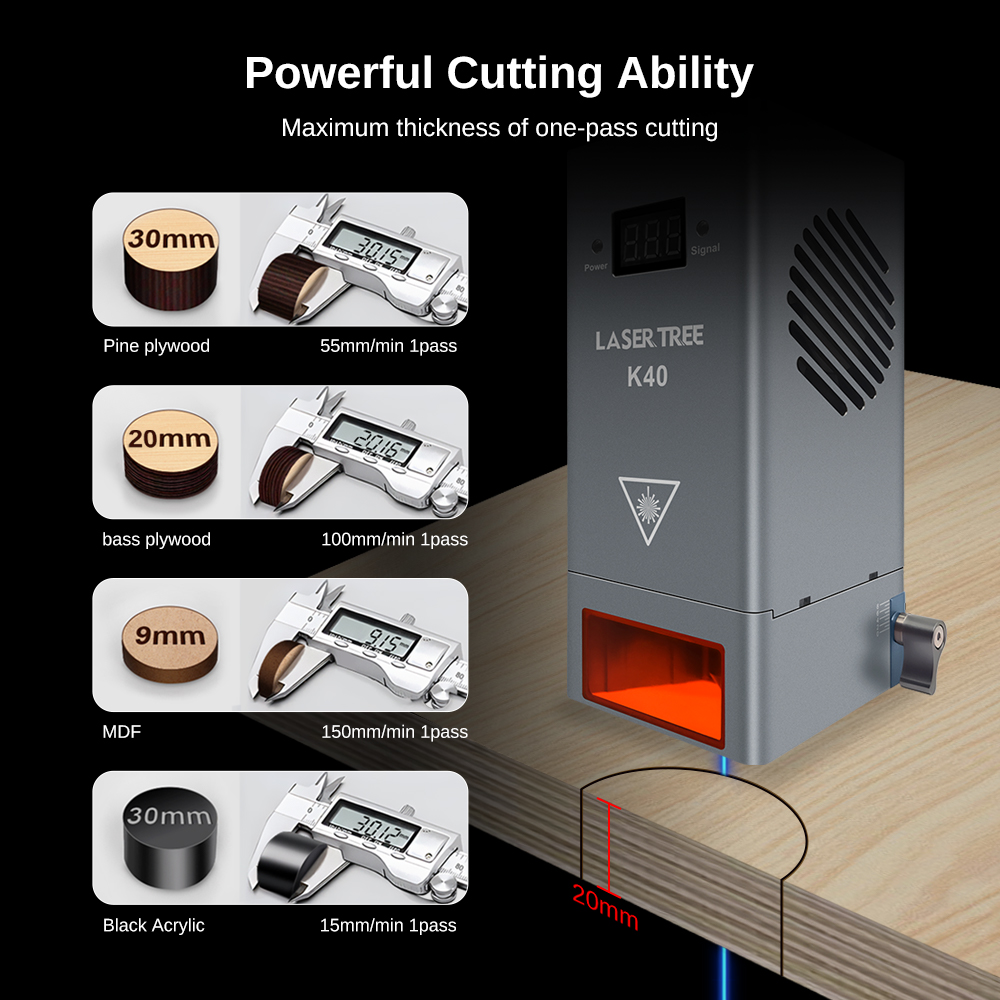 LASER TREE 20 30 40 60W Optica - đánh giá và giá Air Assist Pump Laser