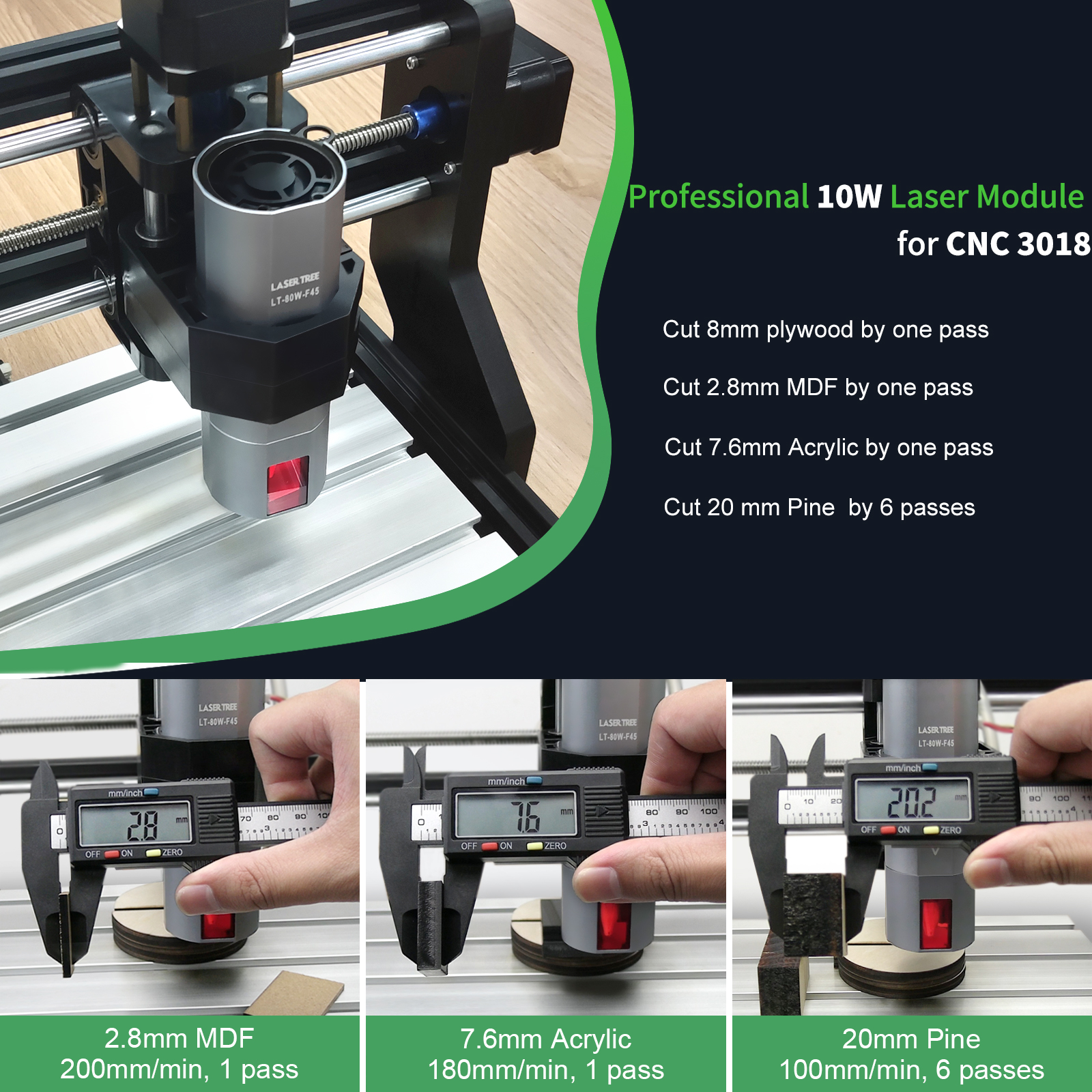 LASER TREE 80W-F45 Professiona - đánh giá và giá Industrial Laser Pointer 24V