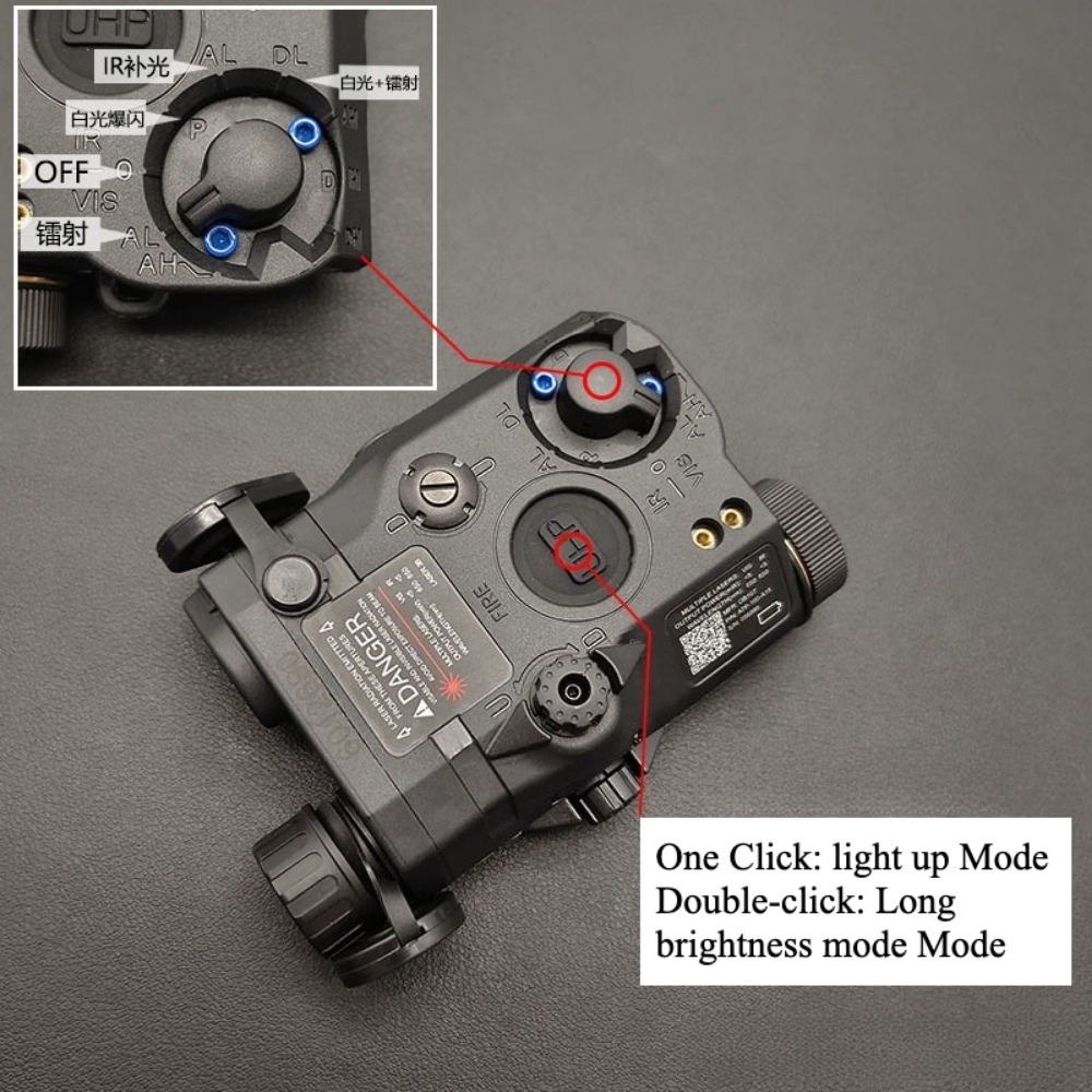 PEQ-15 Airsoft Red Green Dot L - đánh giá và giá Industrial Green Laser