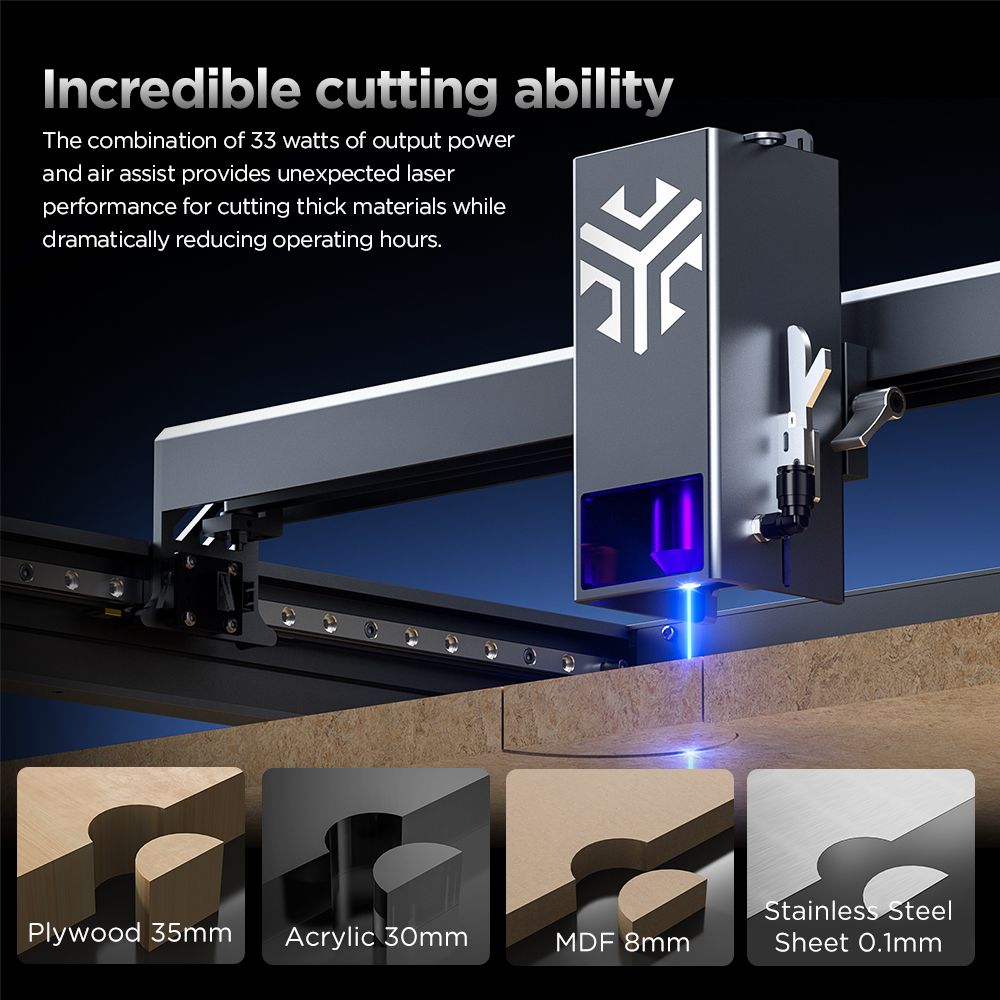 ACMER P2 Laser Engraver 33W 20 - đánh giá và giá Industrial Laser Engraver