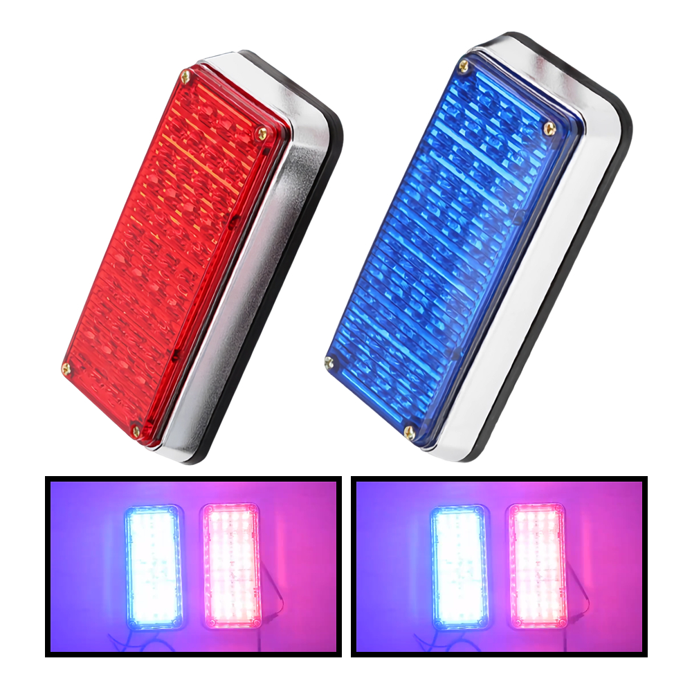 2Pcs Red Blue LED Police Light - đánh giá và giá Industrial Laser Pointer 24V
