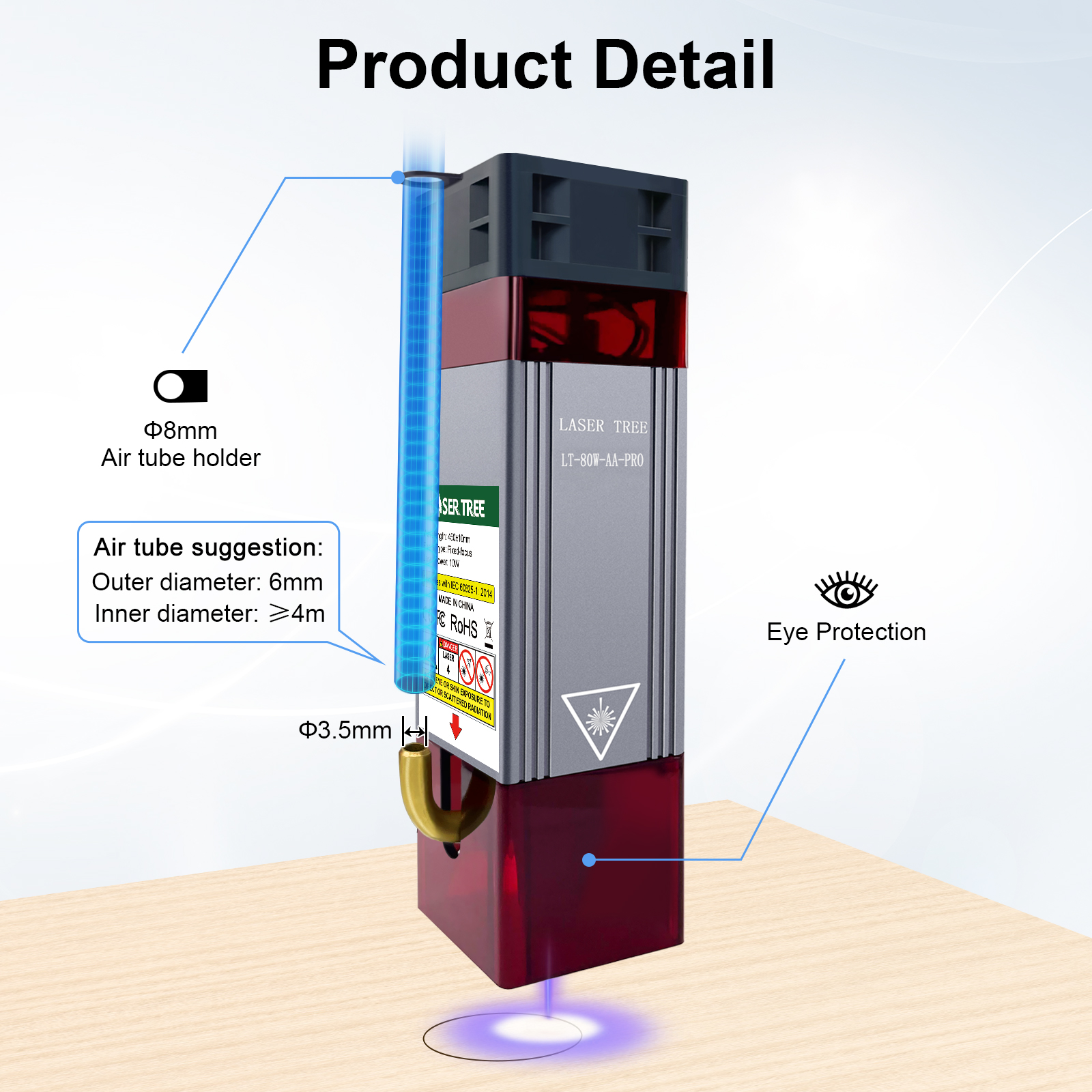 LASER TREE 10W Optical Power 8 - đánh giá và giá Industrial Laser Cutter