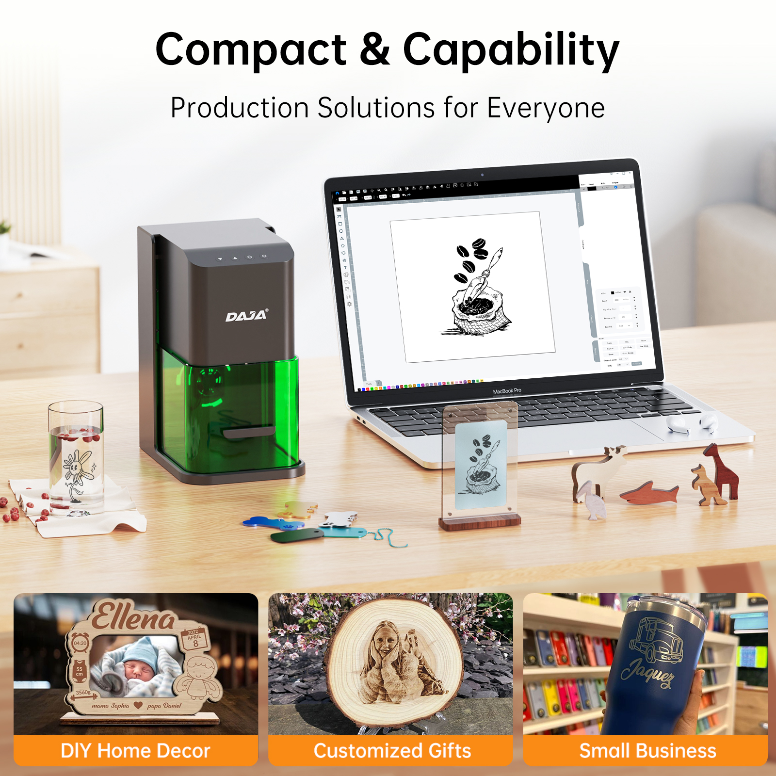 DAJA C1 Ultra Laser Engraver G - đánh giá và giá Industrial Laser Engraver